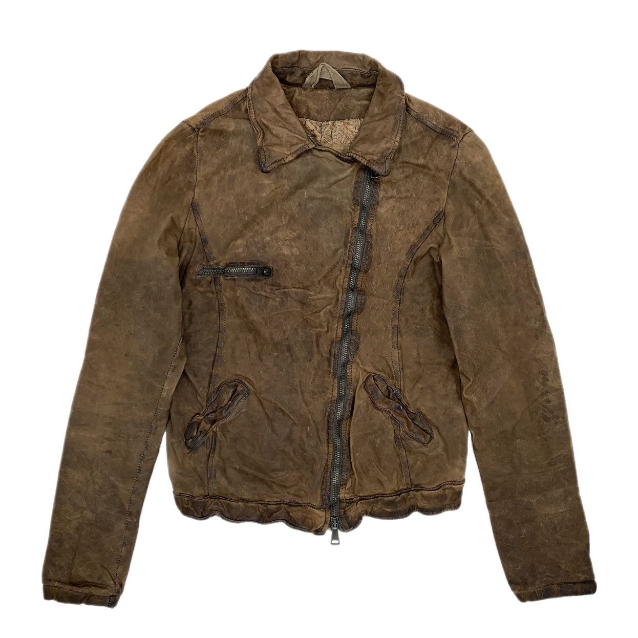 Giorgio Brato Giorgio Brato Lamb Leather Jacket Size XS / US 0-2 / IT 36-38 - 1 Thumbnail
