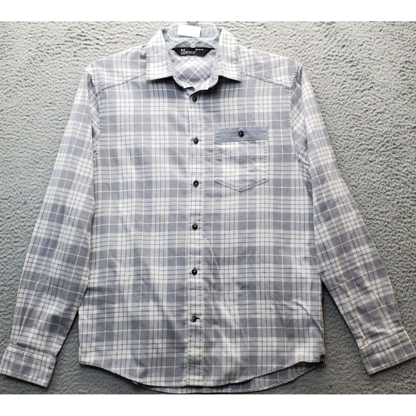 Under Armour Under Armour Mens Size M Casual Shirt Multicolor Plaid Flannel Button-Down Short Sleeve? Size US M / EU 48-50 / 2 - 2 Thumbnail