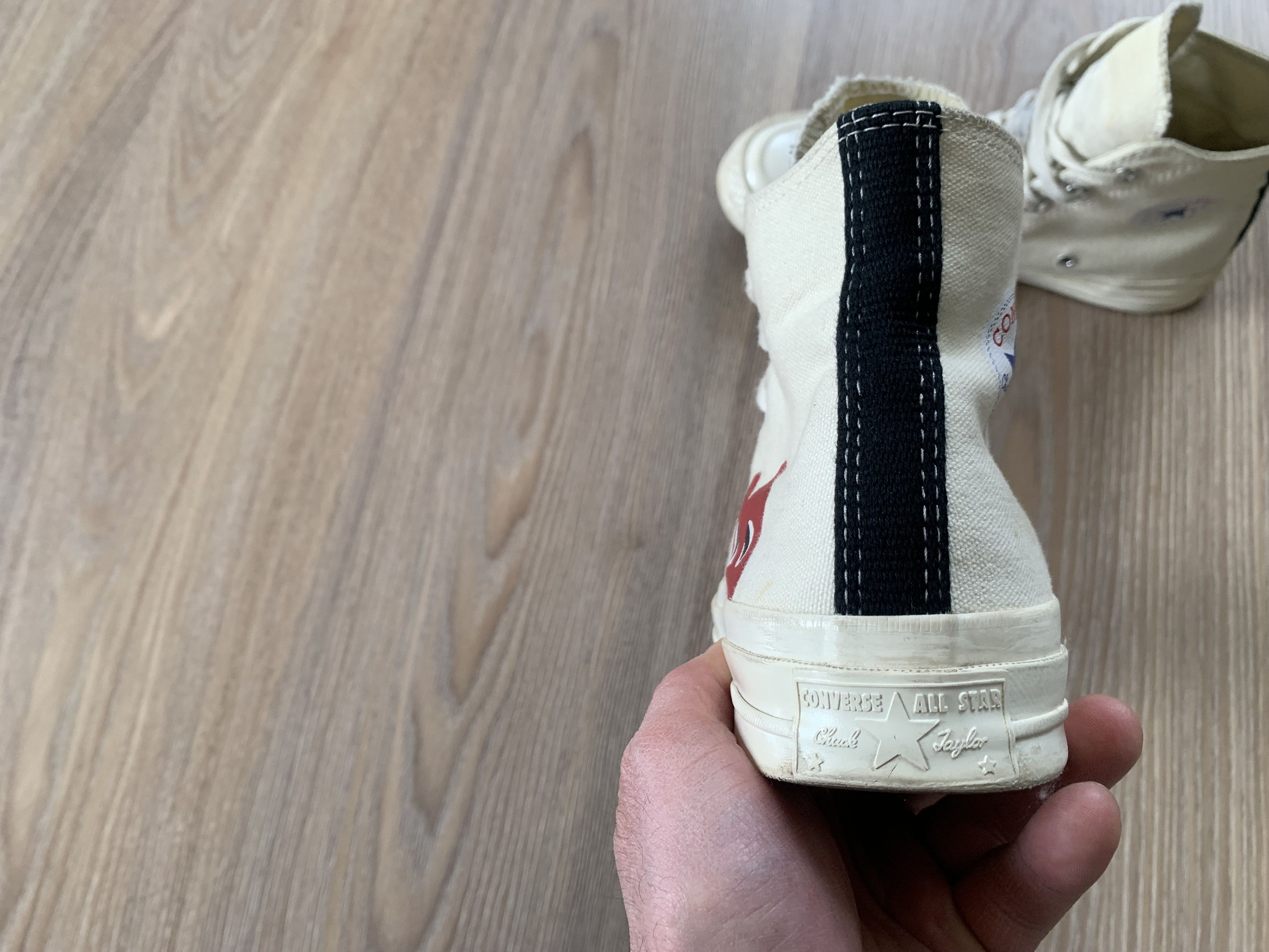 Comme des Garcons PLAY × Converse Converse x Comme Des Garcons Play High Top Unisex Sneakers Size US 6.5 / IT 36.5 - 5 Thumbnail