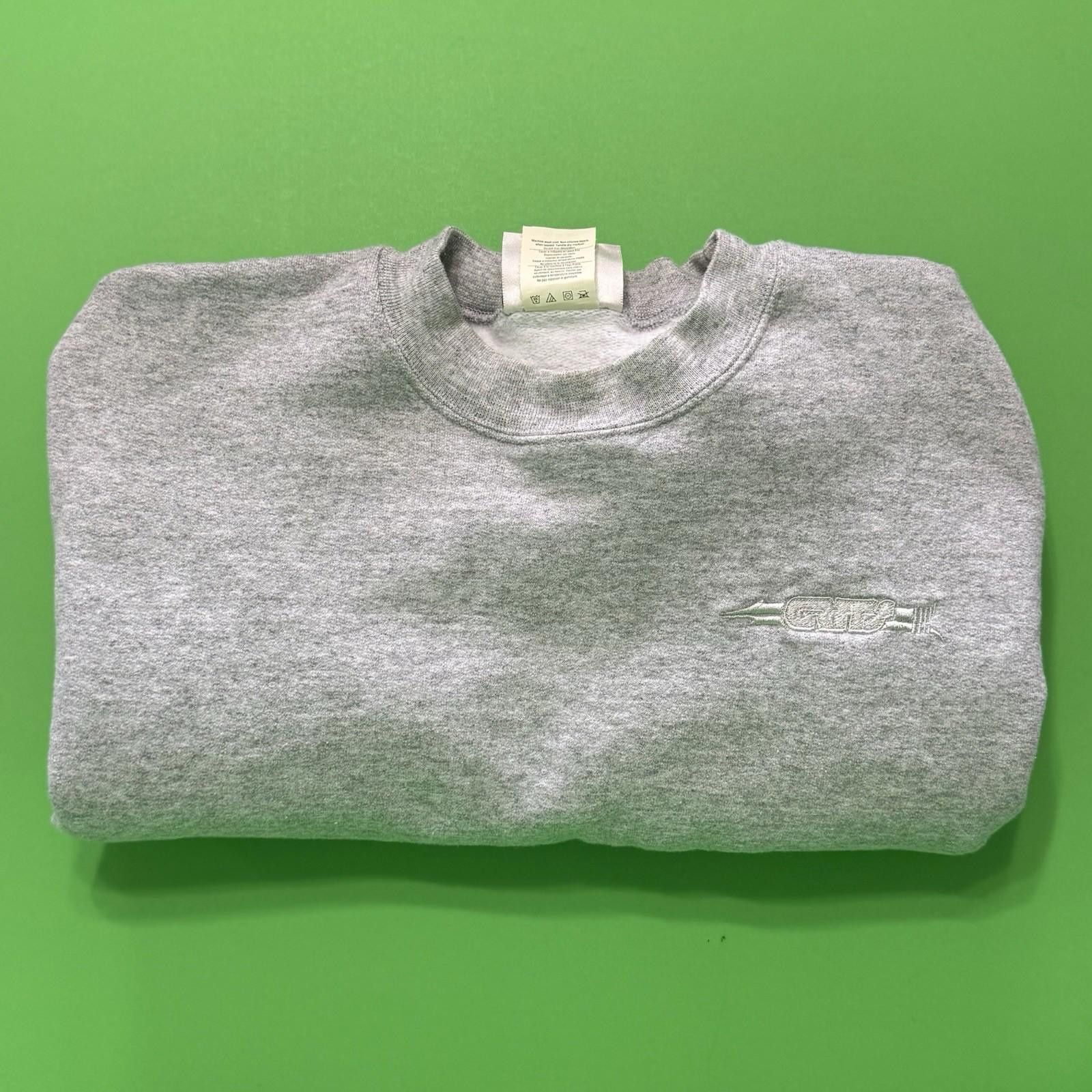 Hanes Vintage Hanes Ultimate Cotton Grey Grits Sweatshirt 90s Y2K Size US M / EU 48-50 / 2 - 1 Thumbnail