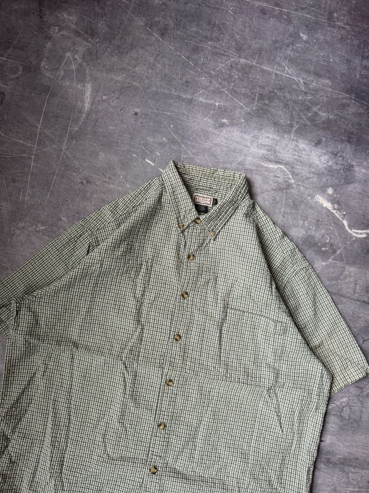 Vintage Vintage Arizona Short-sleeve Button-down Shirt (XL) Size US XL / EU 56 / 4 - 4 Thumbnail