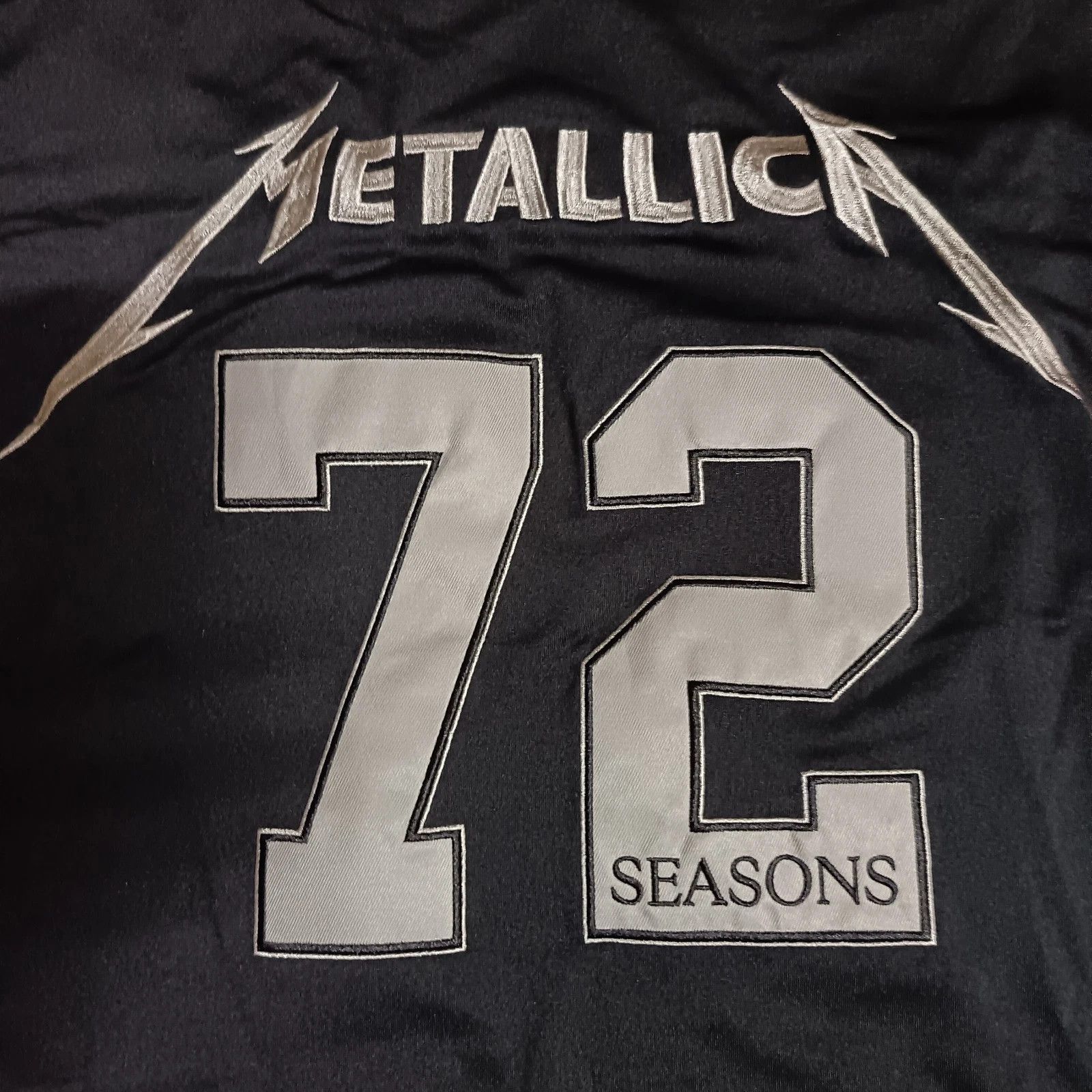 Band Tees Metallica 72 Seasons Metal Band Tour Football Jersey Size US M / EU 48-50 / 2 - 2 Thumbnail
