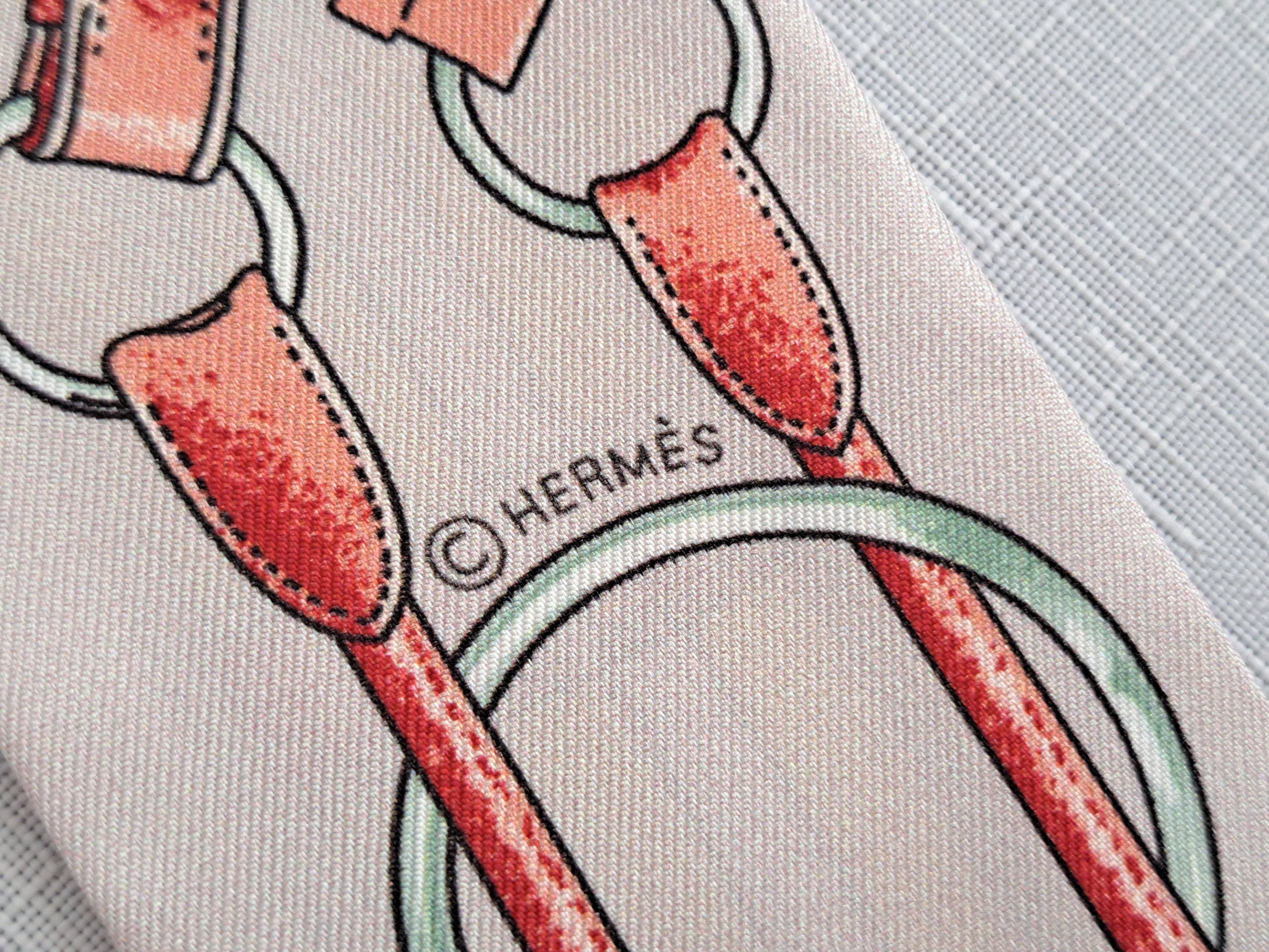 Hermes HERMES Paris silk twilly scarf. Size ONE SIZE - 15 Thumbnail