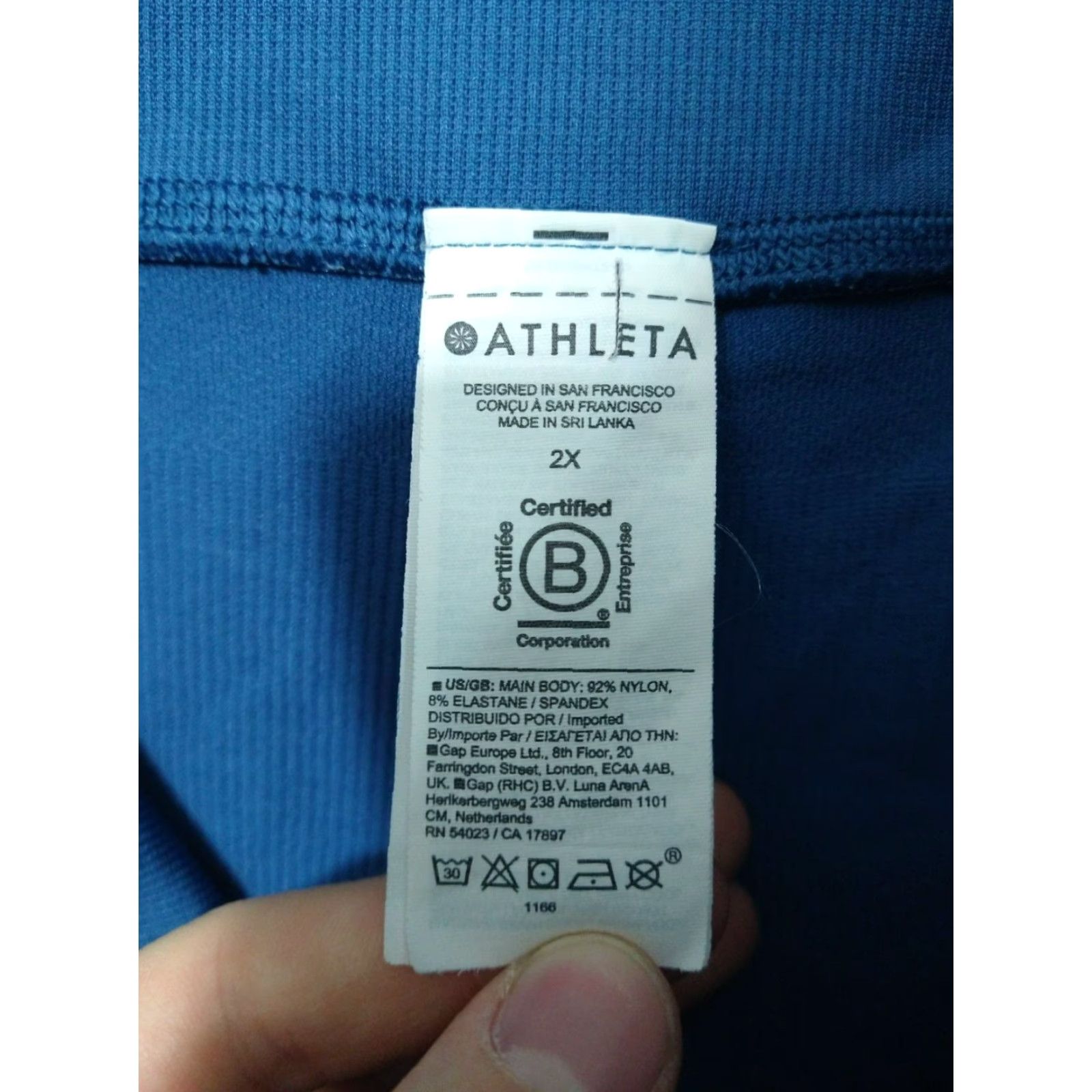 Athleta Athleta Leggings Womens 2X Blue Aurora Seamless Pull On Stretch High Rise Size 40" / US 18 - 7 Thumbnail