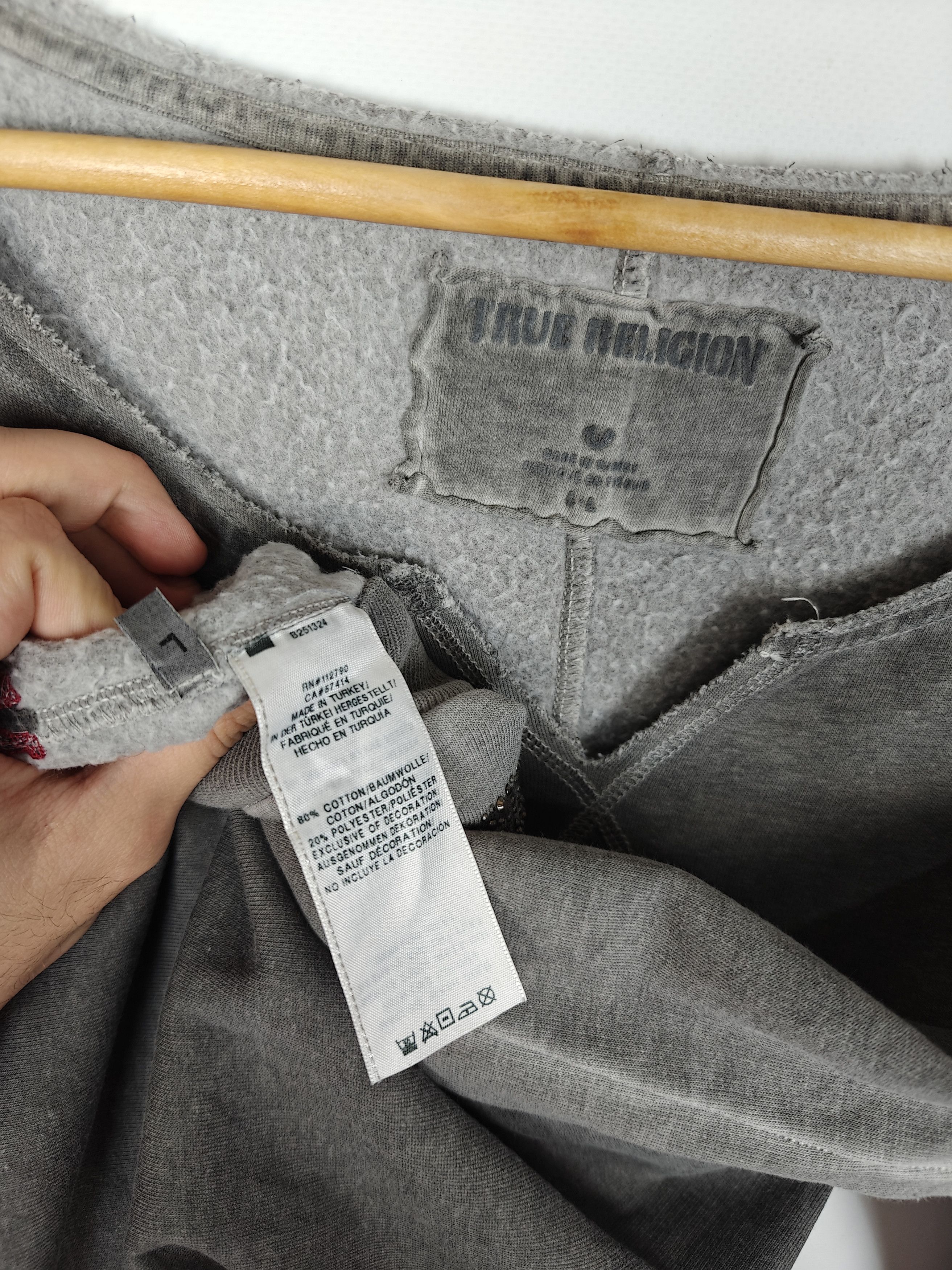 True Religion True Religion Sweatshirt Skull Center Logo Gray size L Size L / US 10 / IT 46 - 8 Thumbnail