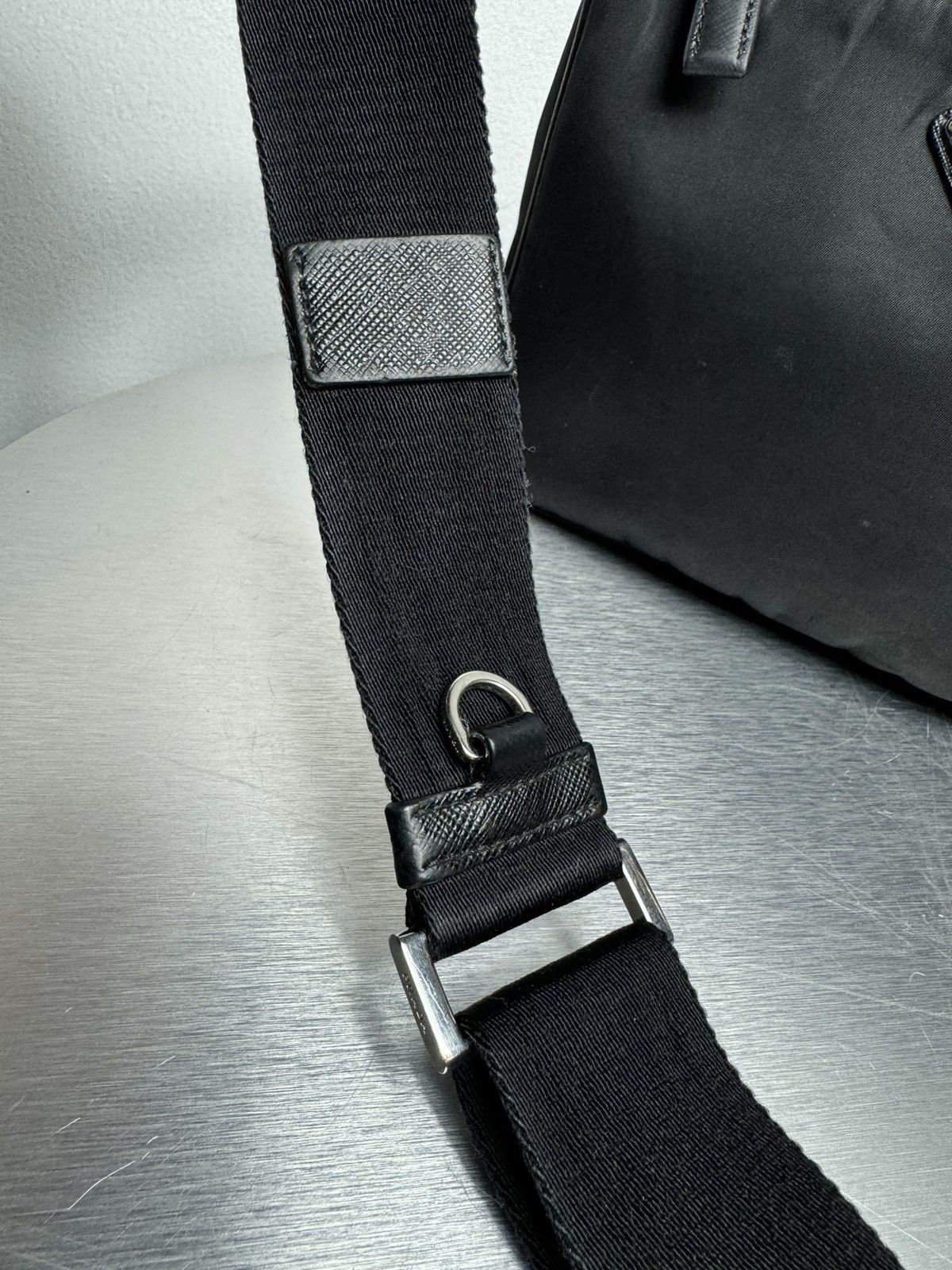 Prada Prada Re-Nylon / Saffiano Shoulder Bag Black Size ONE SIZE - 6 Thumbnail