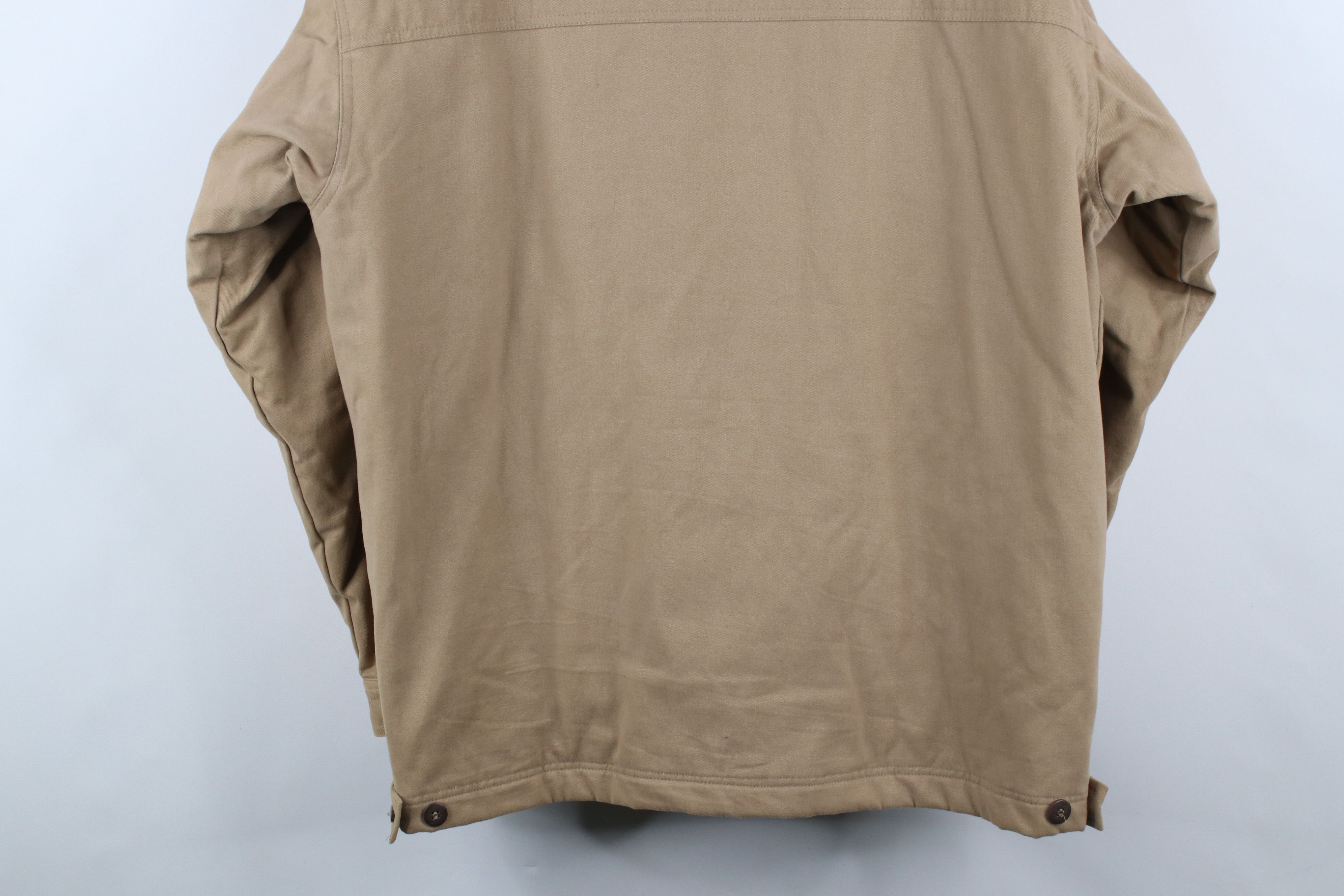 Vintage Vintage 90s Streetwear Leather Quilted Chore Barn Jacket Size US L / EU 52-54 / 3 - 15 Thumbnail