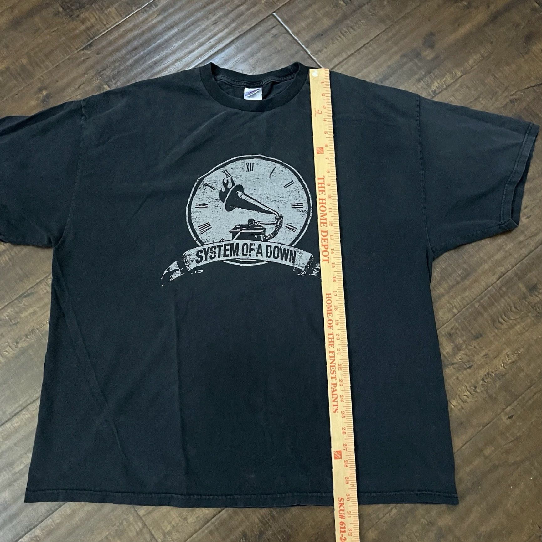 Vintage Bay Island Men's T-Shirt 2XL Black Rock Band Music Tour Y2K Heavy Metal SOAD Guitar Logo Size US XXL / EU 58 / 5 - 6 Thumbnail