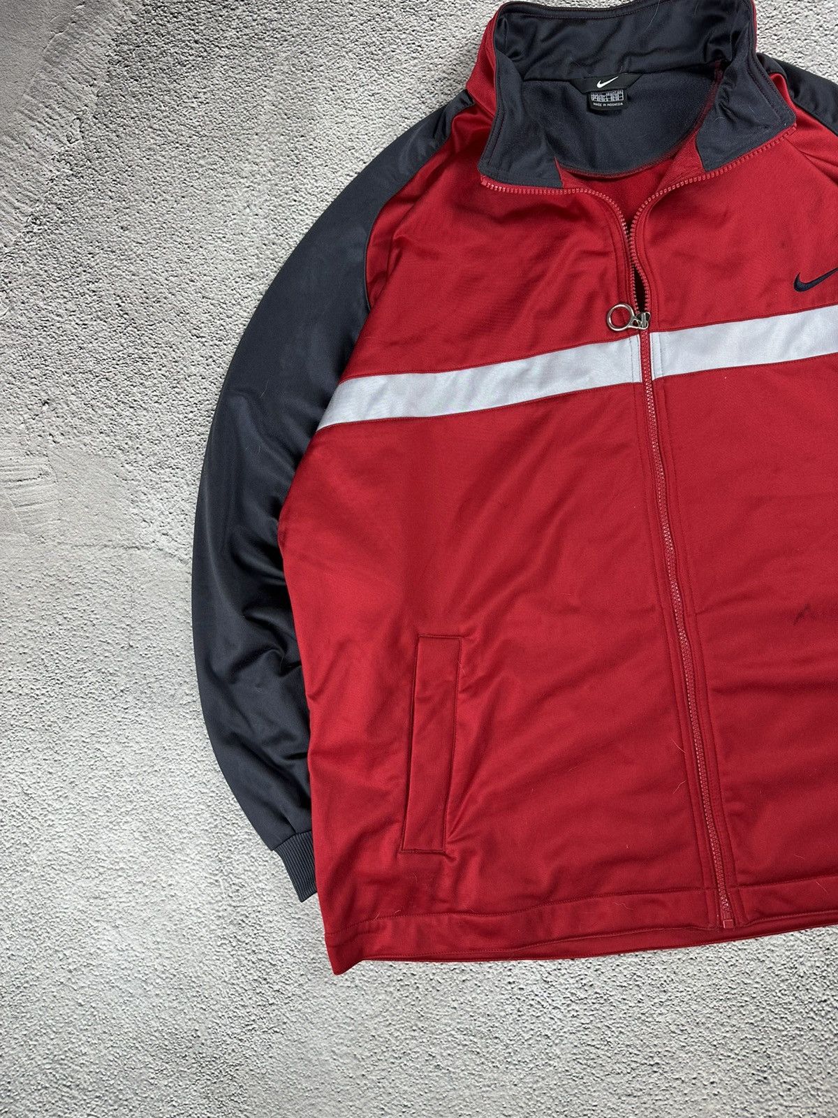 Nike Vintage Nike Olympic Full Zip Hoodie Y2K Washed Style Size US XL / EU 56 / 4 - 3 Thumbnail