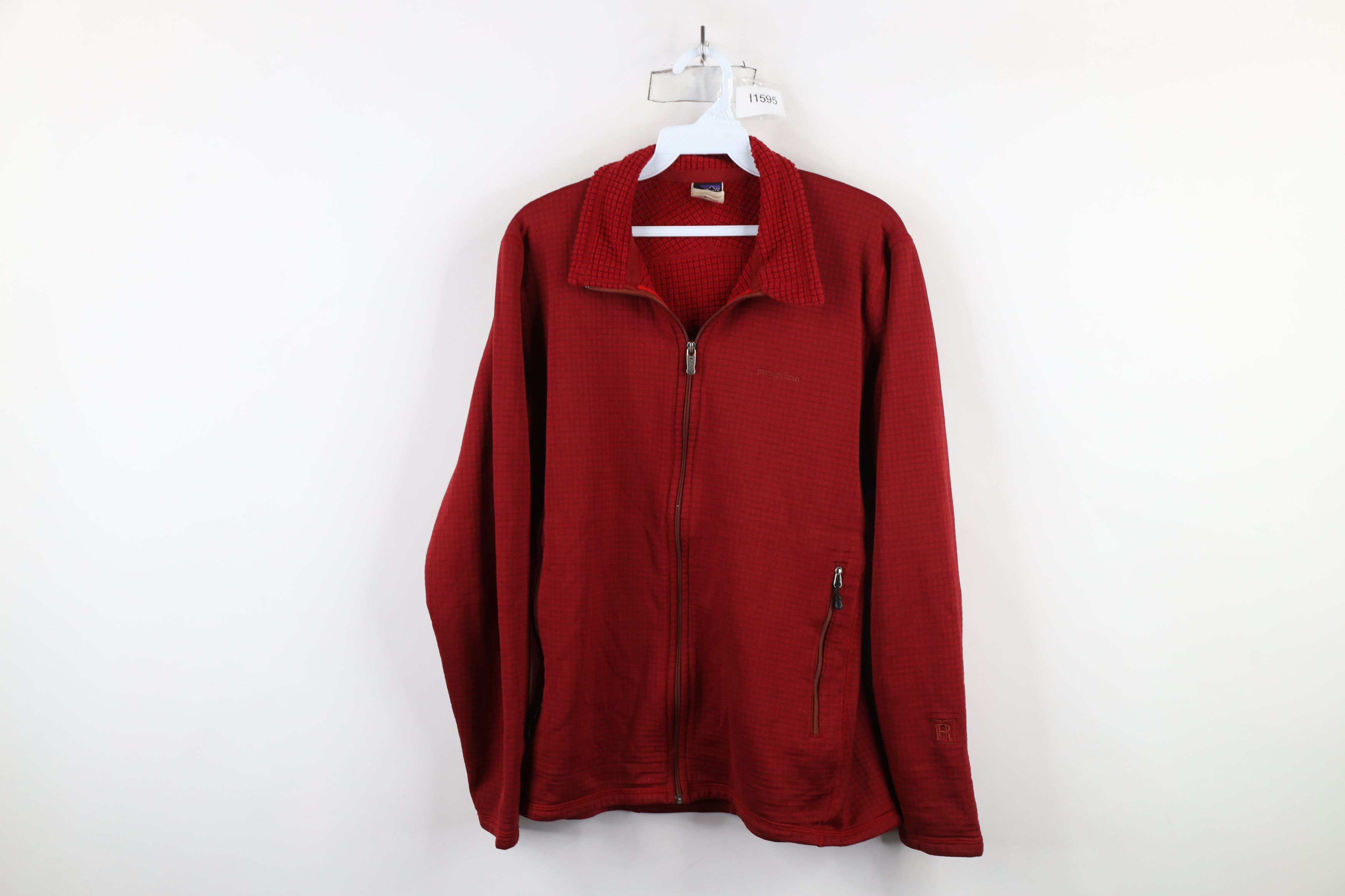 Patagonia × Vintage Vintage Y2K Patagonia R1 Polartec Fleece Full Zip Jacket Red Size XL / US 12-14 / IT 48-50 - 1 Thumbnail