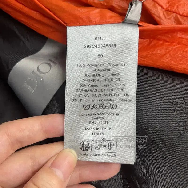 Dior Dior Orange Cotton Long Sleeve Men's Jacket . Size US L / EU 52-54 / 3 - 5 Thumbnail