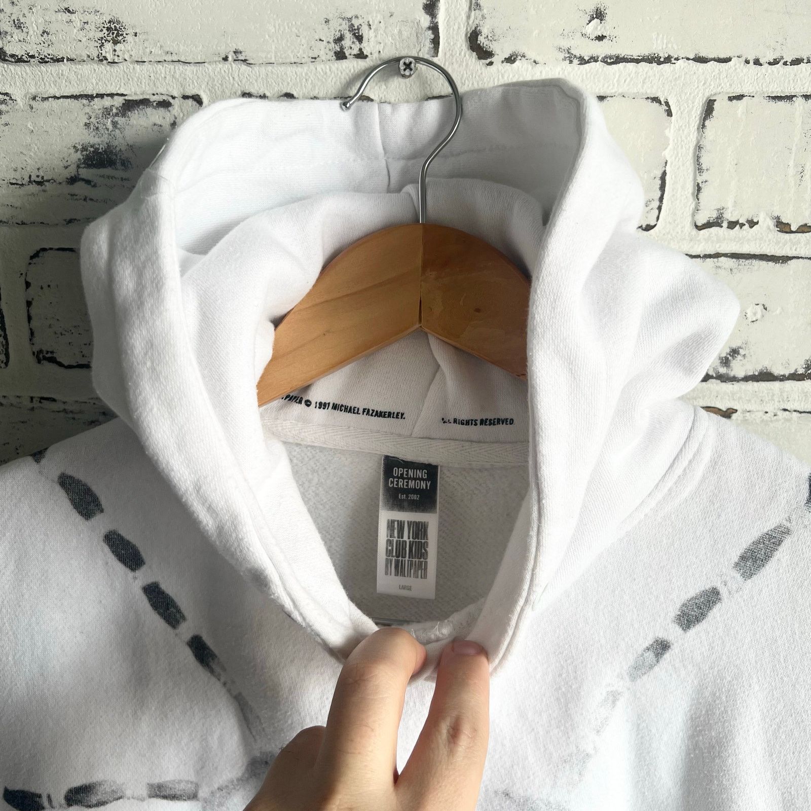 Other Opening Ceremony x New York Club Kid White Hoodie Lrg 21x29 Size US L / EU 52-54 / 3 - 3 Thumbnail