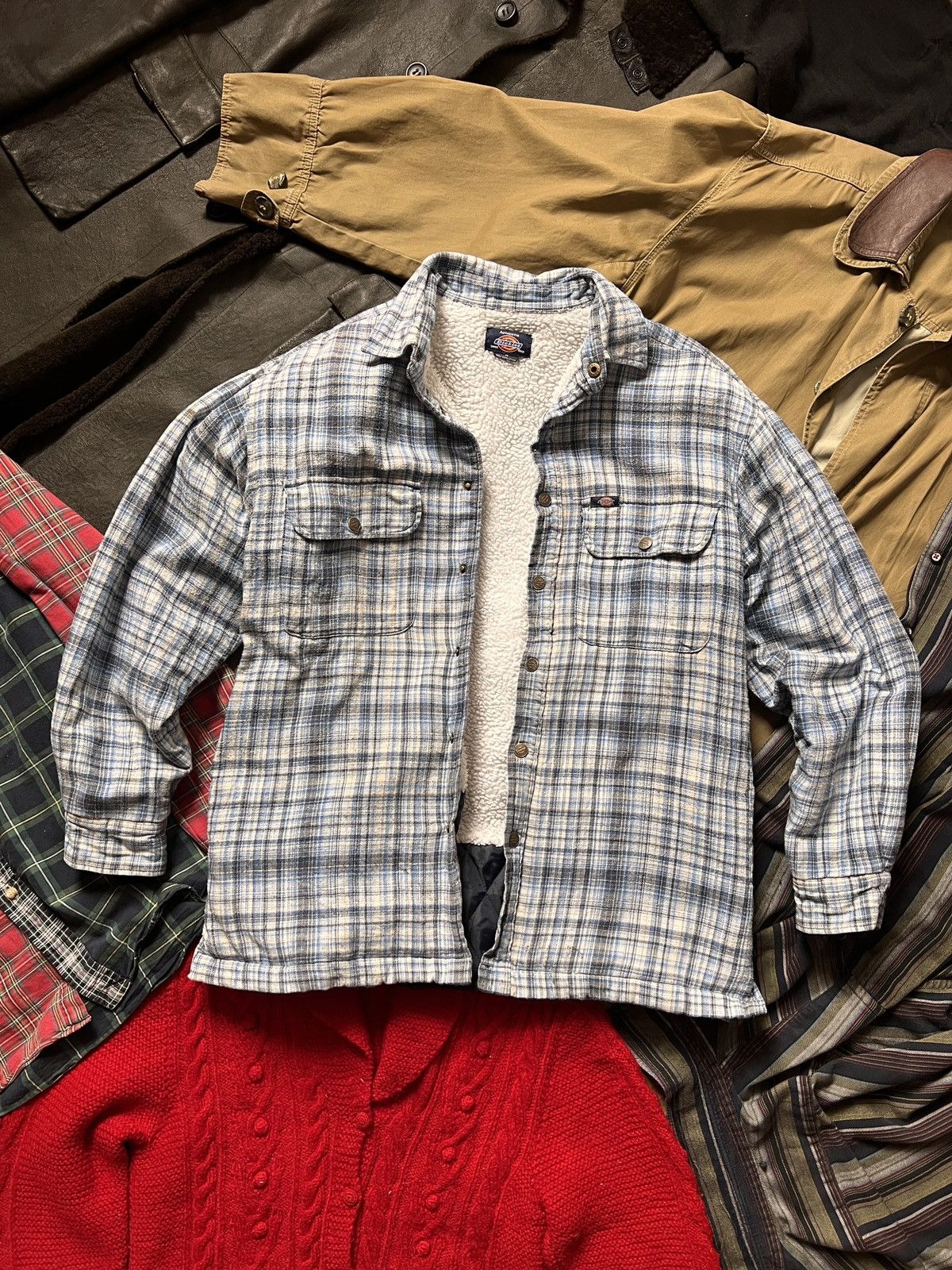 Dickies Vintage Dickies Overshirt Winter Jacket 90s Skating Striped Size US M / EU 48-50 / 2 - 5 Thumbnail