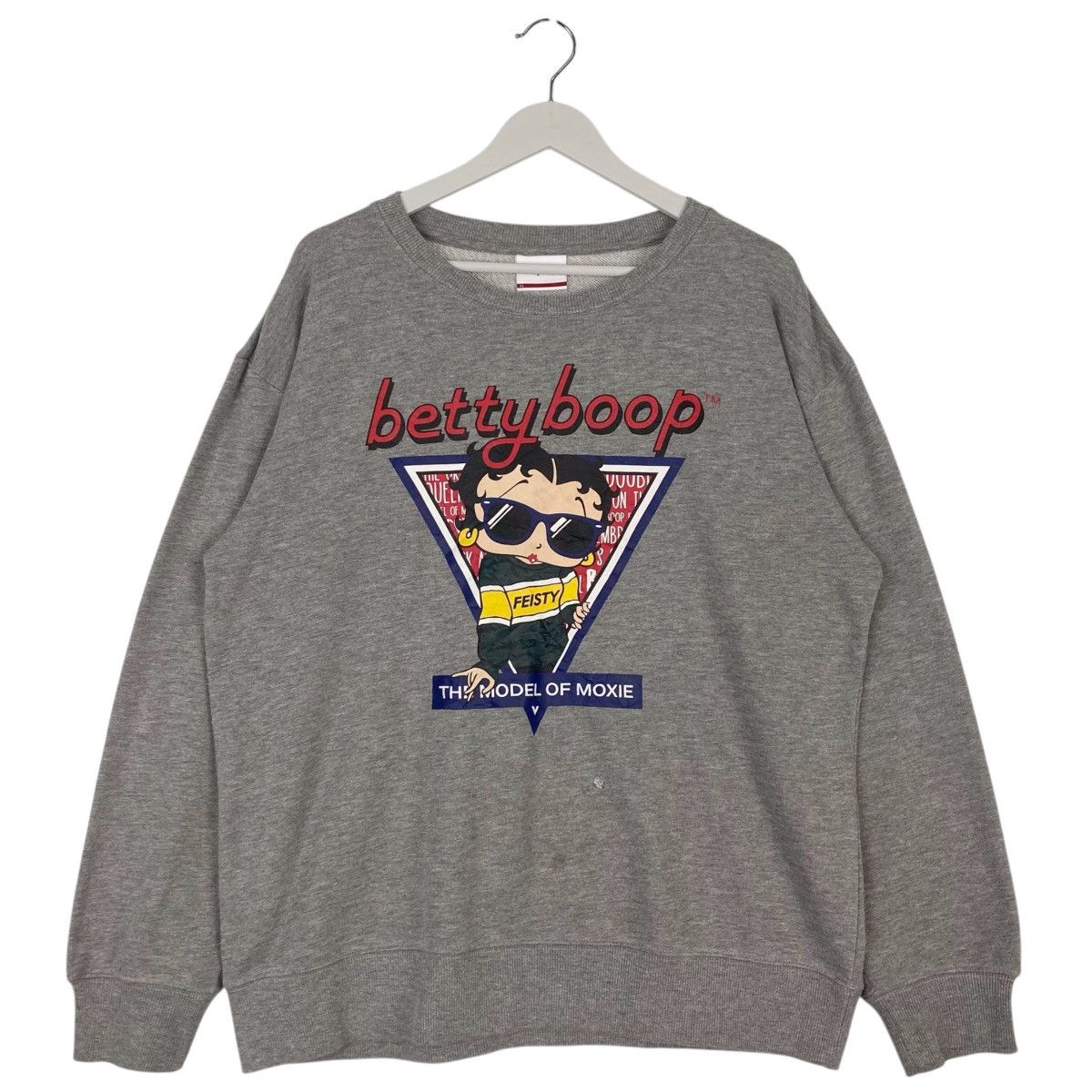 Vintage Vintage Betty Boop Printed Crewneck Sweatshirt Gray Size LL Size L / US 10 / IT 46 - 1 Thumbnail