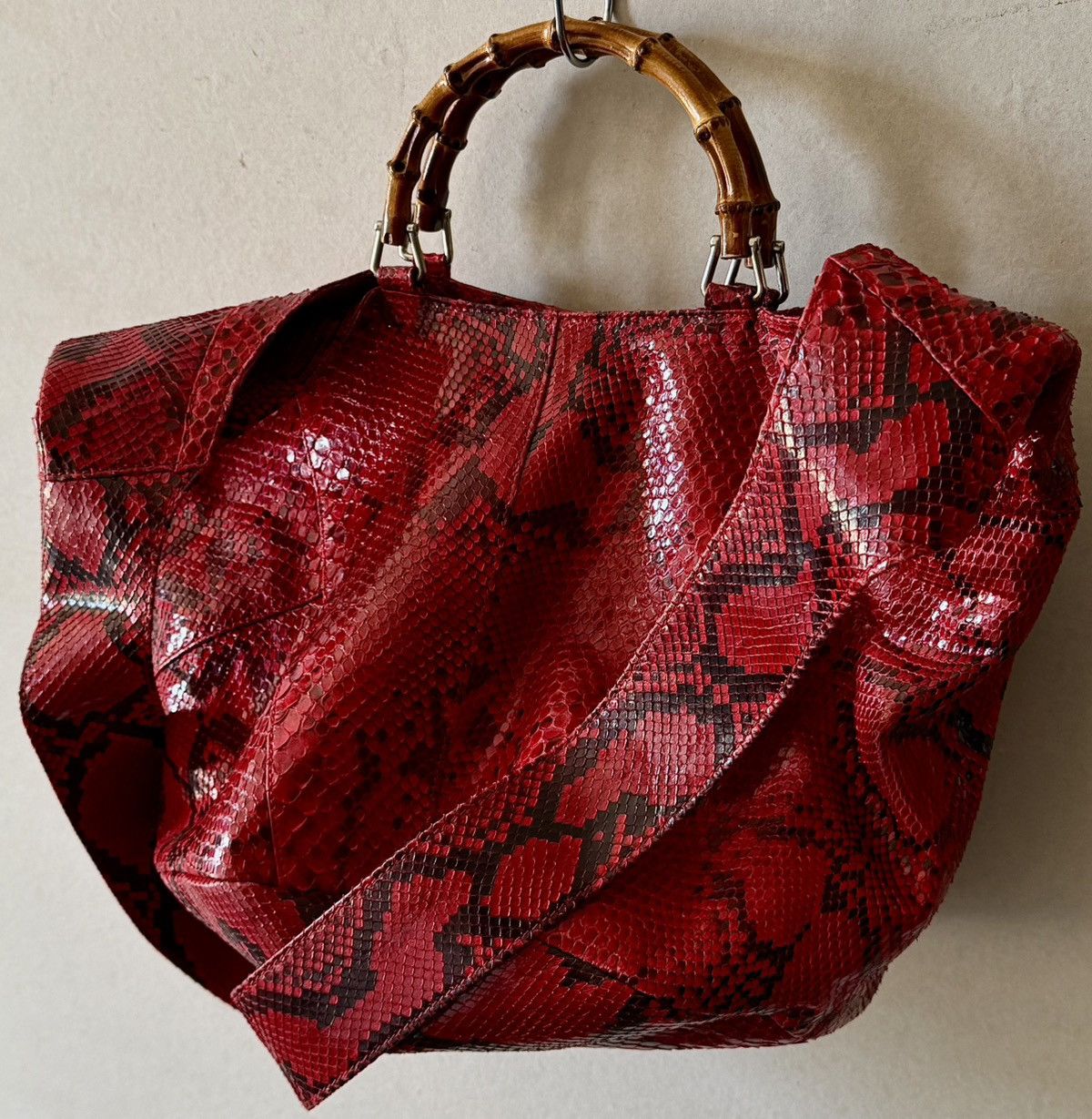 Gucci Gucci - Tom Ford - 1996 Python Bamboo - Cross Body Bag Size ONE SIZE - 2 Thumbnail