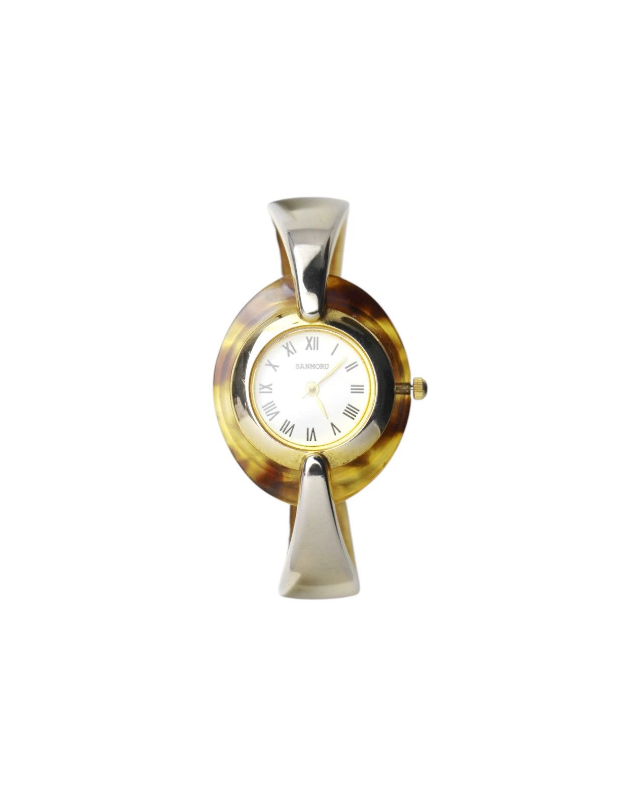 Japanese Brand × Vintage 2000S SANMORU BANGLE WATCH WITH AMBER-TONE BEZEL Size ONE SIZE - 4 Thumbnail