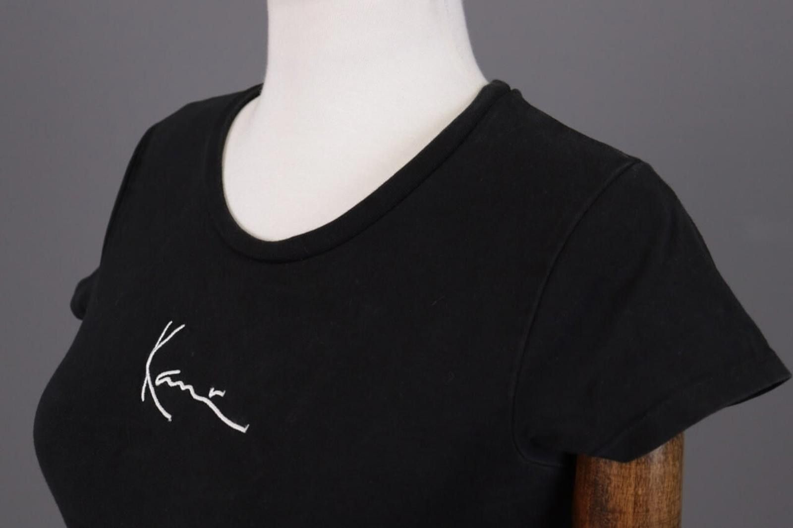 Karl Kani Karl Kani Black Big Logo Short Sleeve Cropped T-Shirt Size S Size S / US 4 / IT 40 - 8 Thumbnail