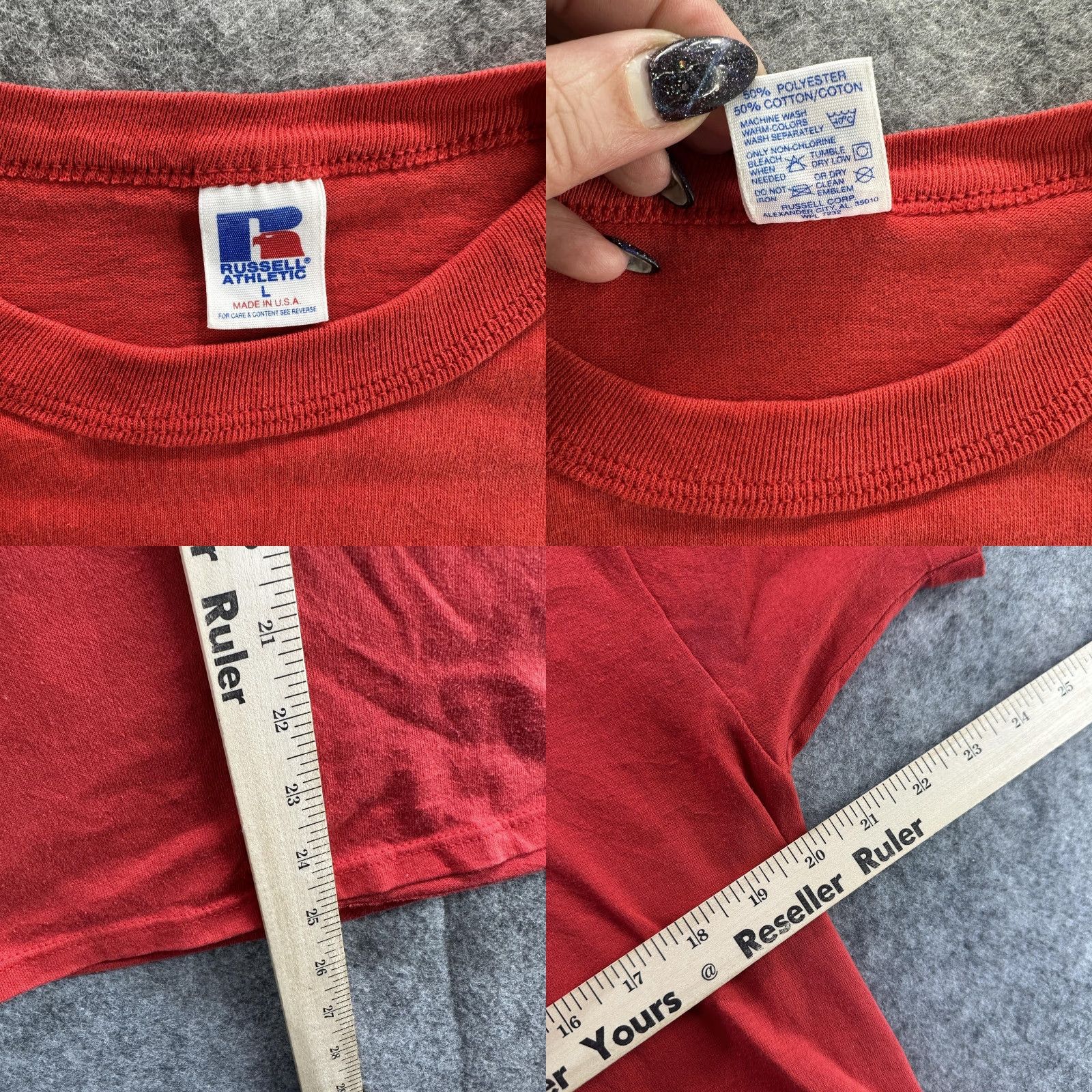 Russell Athletic VINTAGE HyVee Shirt Mens Large Red Russell Athletic ECCC Employee Community 90s Size US L / EU 52-54 / 3 - 8 Thumbnail