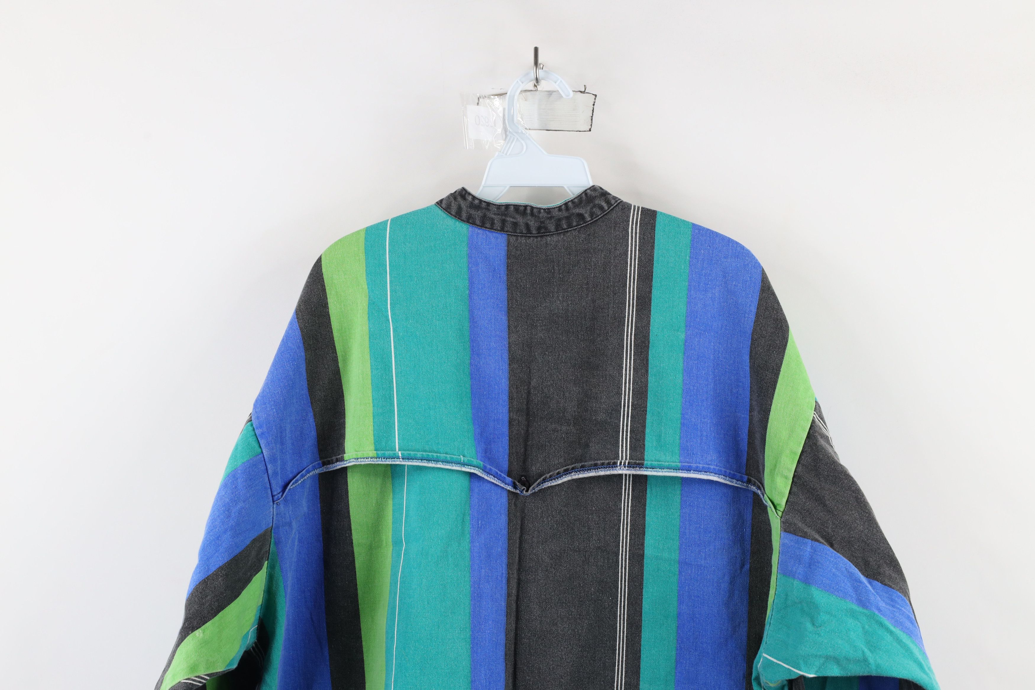 Vintage Vintage 90s Western Cowboy Band Collar Button Shirt USA Size US XL / EU 56 / 4 - 13 Thumbnail