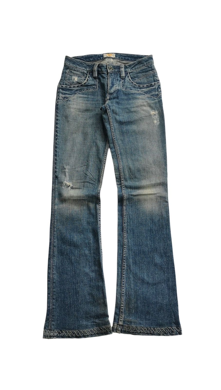Antik Denim Antik denim flare pants with embroidery back pocket Size 27" / US 4 / IT 40 - 3 Thumbnail