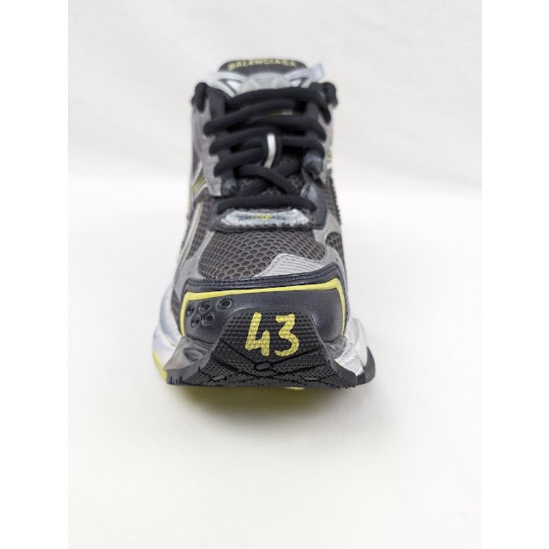 Balenciaga o1rshd1 Runner Mesh/Rubber/W Sneakers DK Grey/Yel/White Size US 10 / EU 43 - 6 Thumbnail