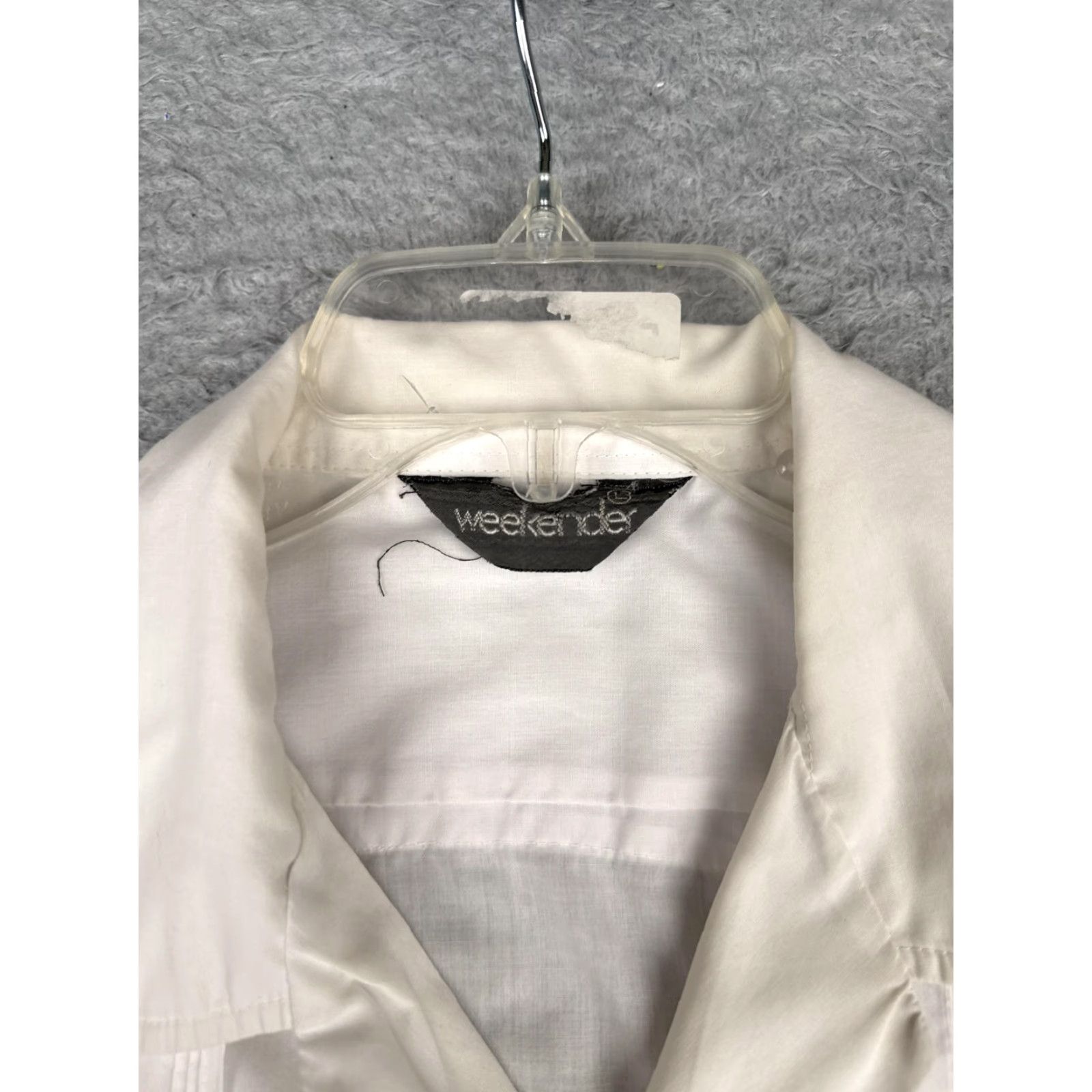 Vintage Weekender Shirt Mens Large White Short Sleeve Guayabera Button Pockets Casual Size US L / EU 52-54 / 3 - 6 Thumbnail
