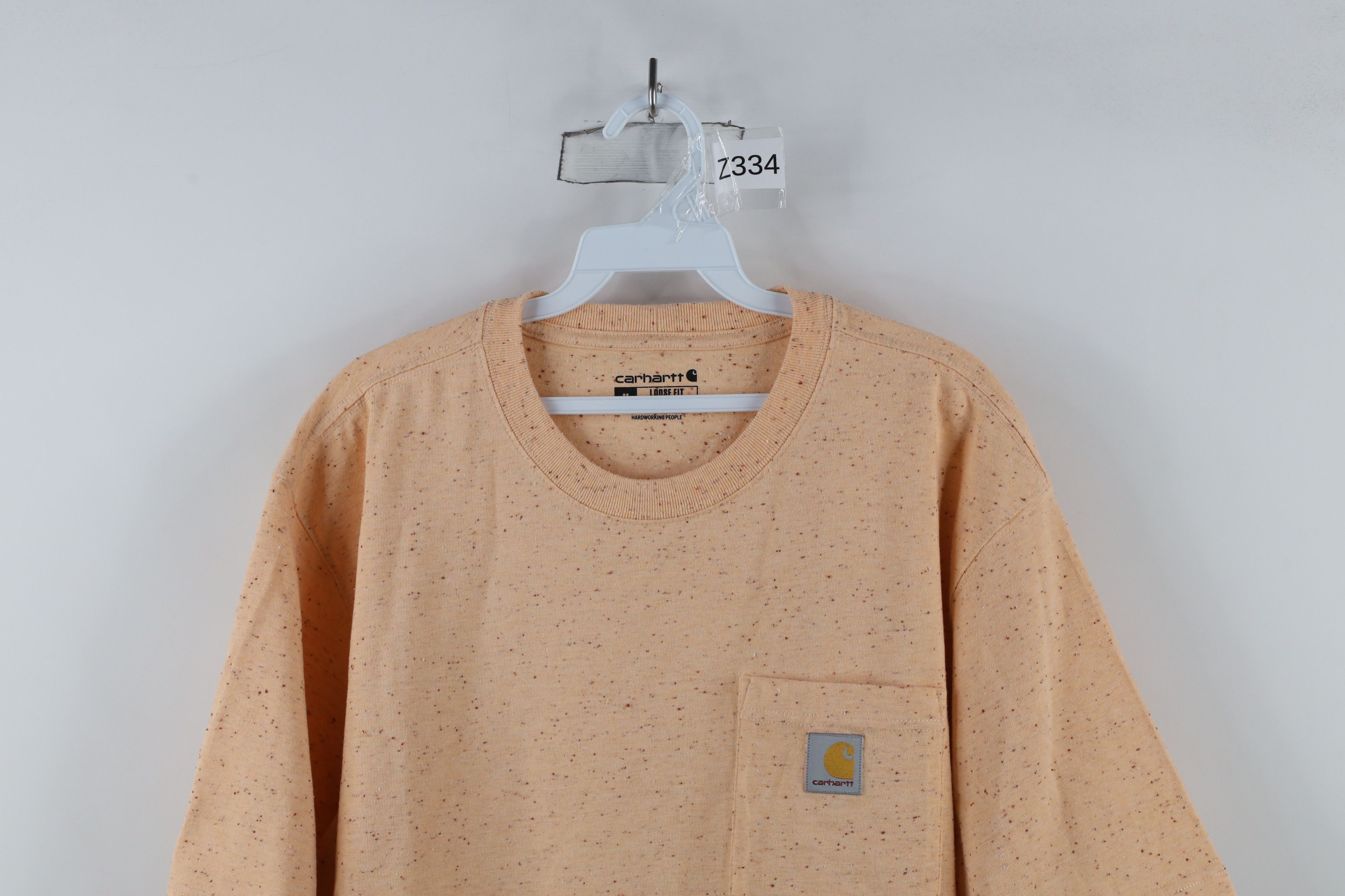 Carhartt × Vintage Vintage Carhartt Fit Rainbow Fleck Spell Out Pocket T-Shirt Size US M / EU 48-50 / 2 - 2 Thumbnail