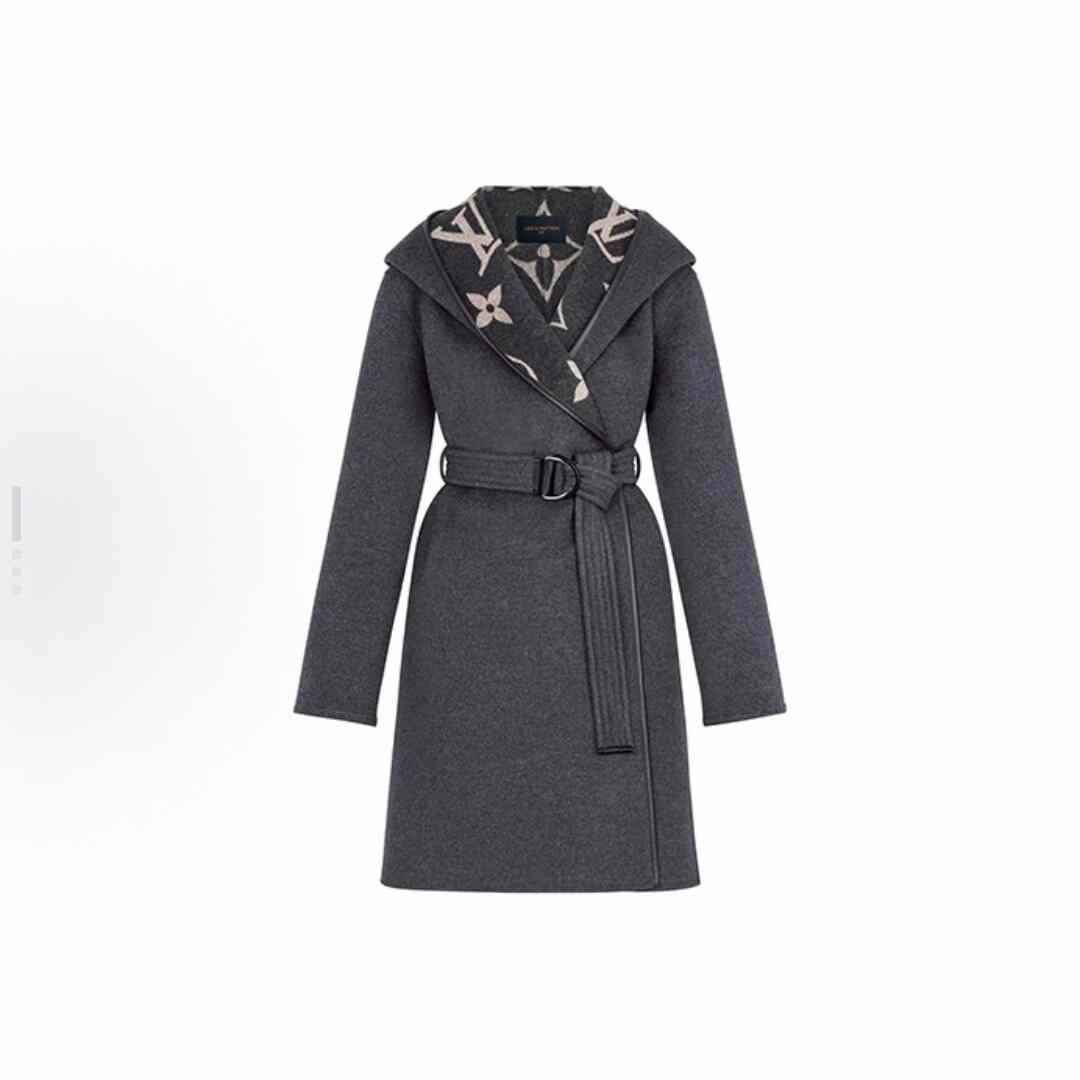 Louis Vuitton Louis Vuitton Wrap Hooded Belted Coat Size S / US 4 / IT 40 - 1 Thumbnail