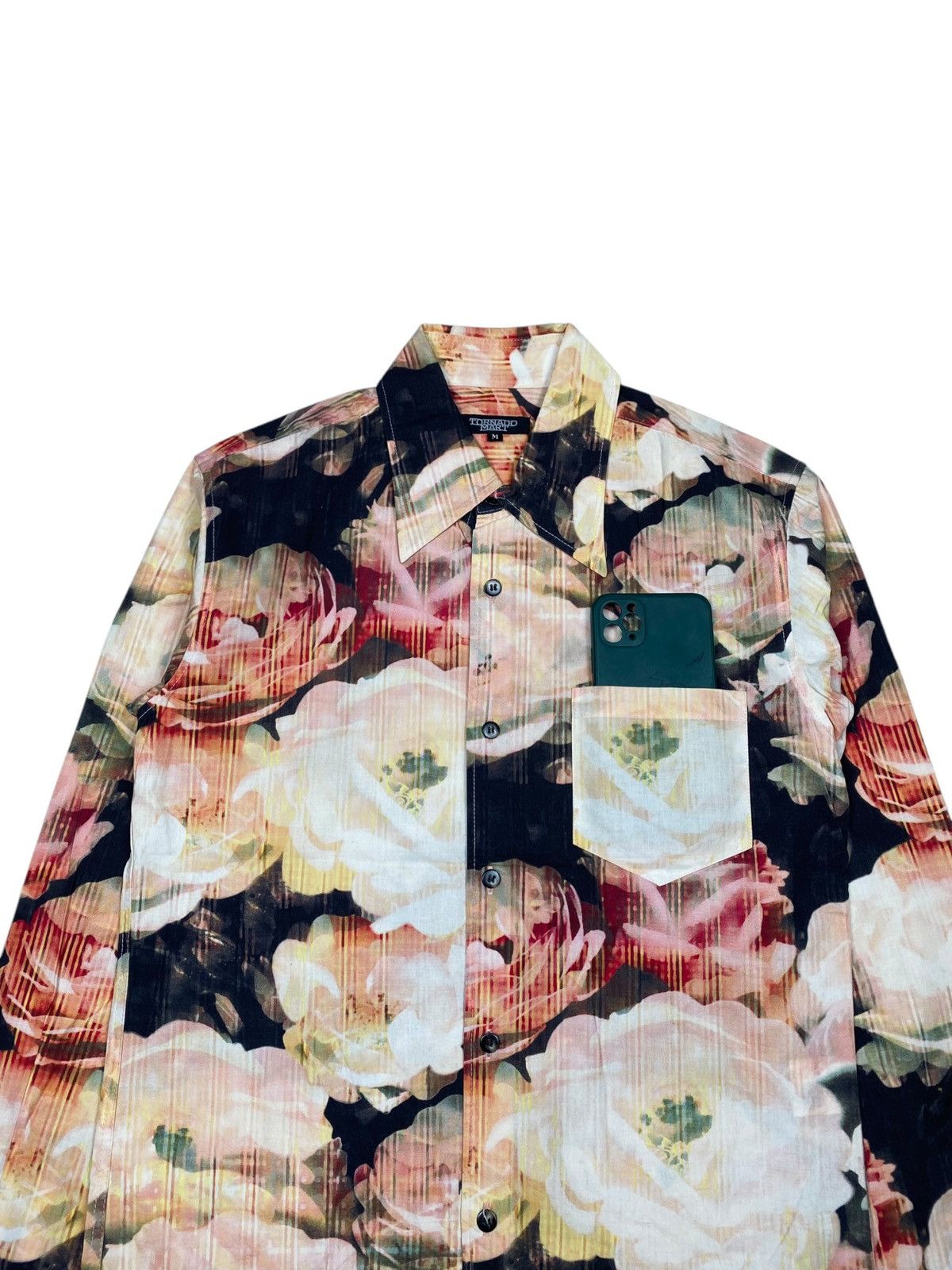 If Six Was Nine × Le Grande Bleu (L.G.B.) × Tornado Mart 2000s Tornado Mart - Fantasy Rose Shirt Size US M / EU 48-50 / 2 - 4 Thumbnail