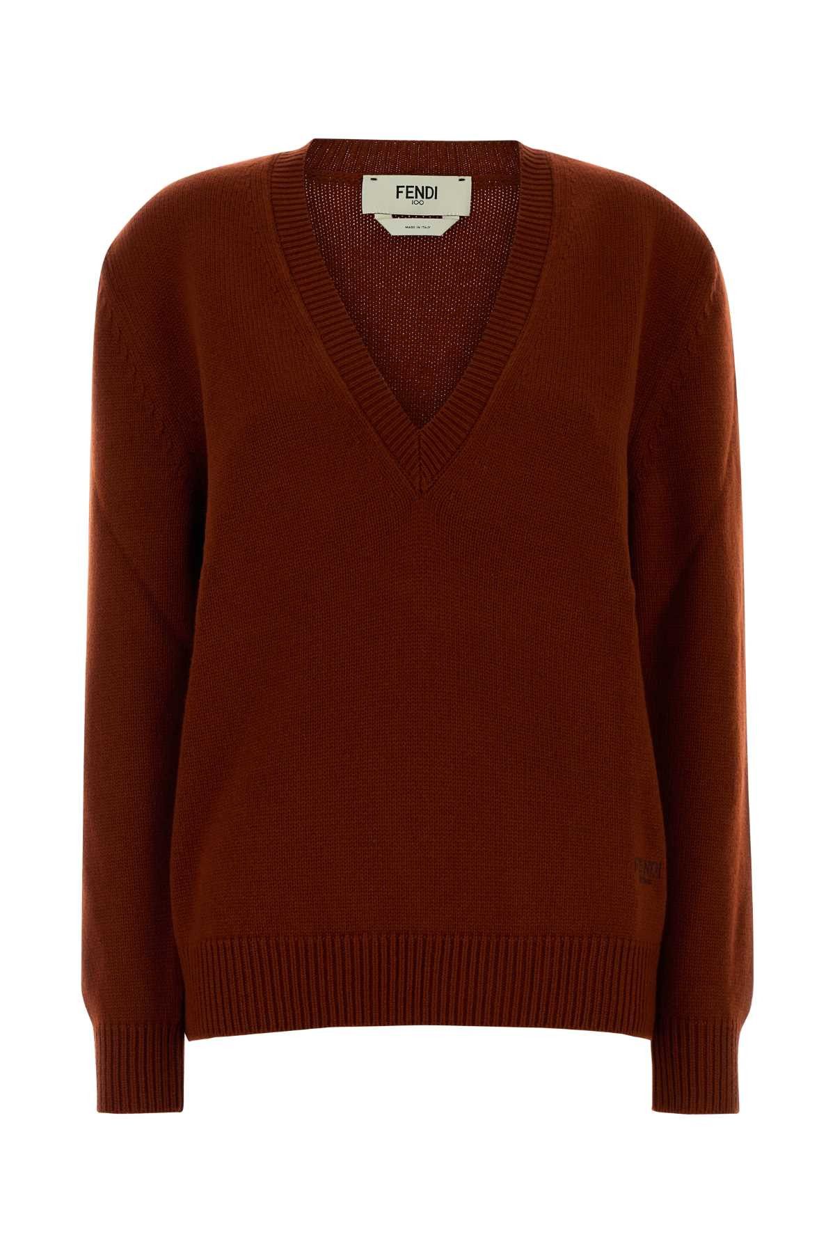 Fendi Brick Stretch Cashmere Sweater Size S / US 4 / IT 40 - 1 Thumbnail