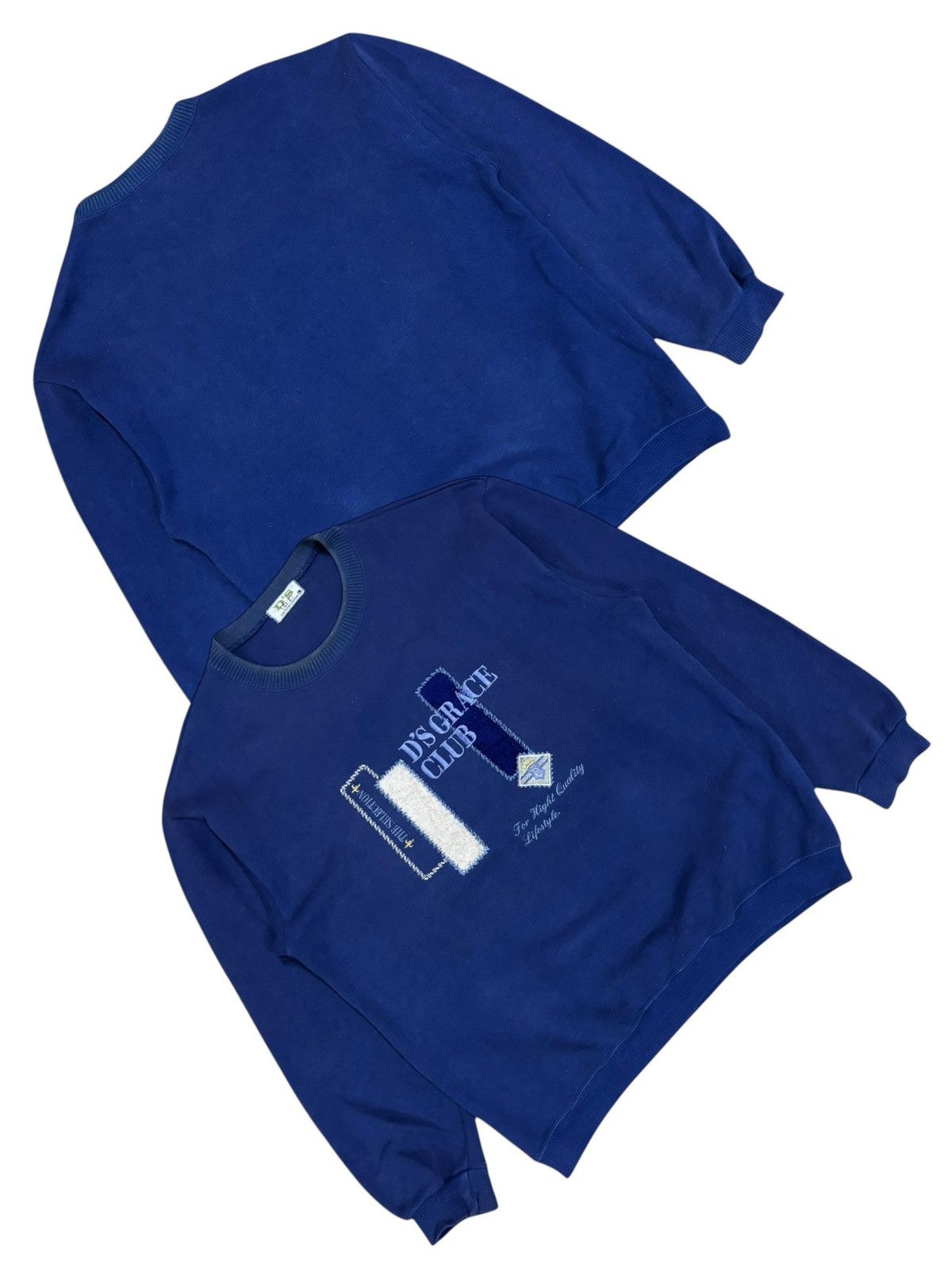 Japanese Brand × Vintage 90s Vtg Disgrace Club Embroidered Logo Sweatshirt Size US L / EU 52-54 / 3 - 1 Thumbnail