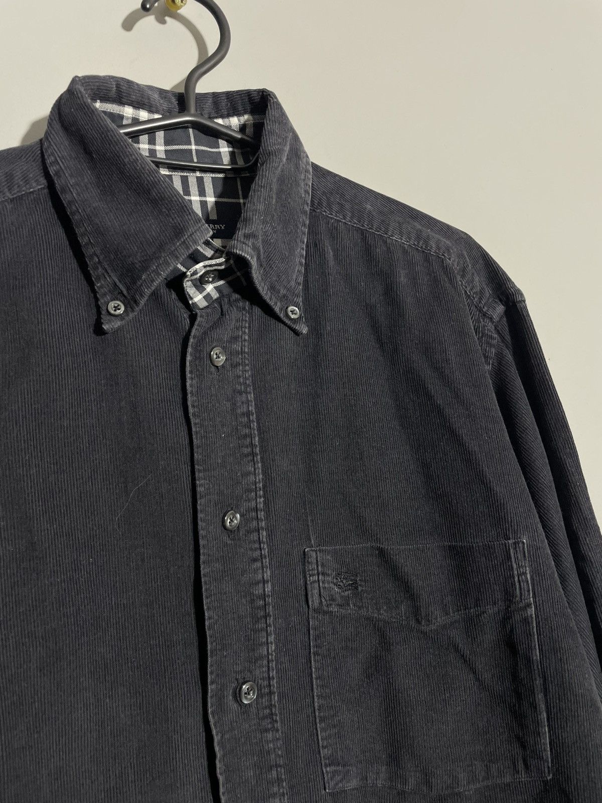 Burberry Vintage Burberry London Velvet Shirt size 39 Size 38L - 3 Thumbnail