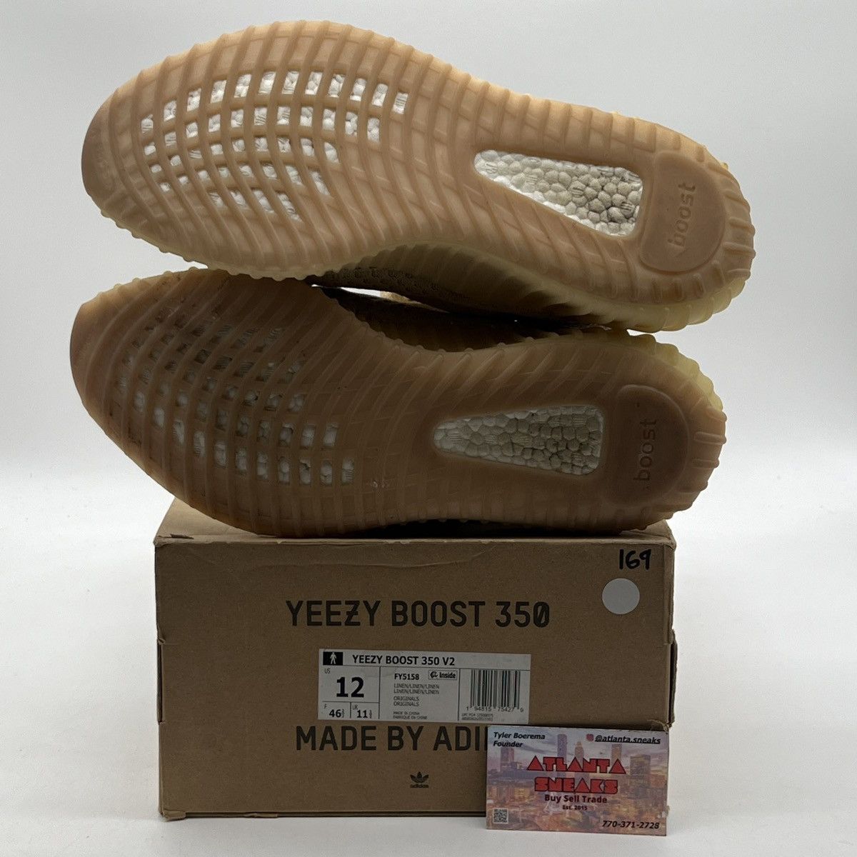 Adidas Yeezy boost 350 linen Size US 12 / EU 45 - 7 Thumbnail