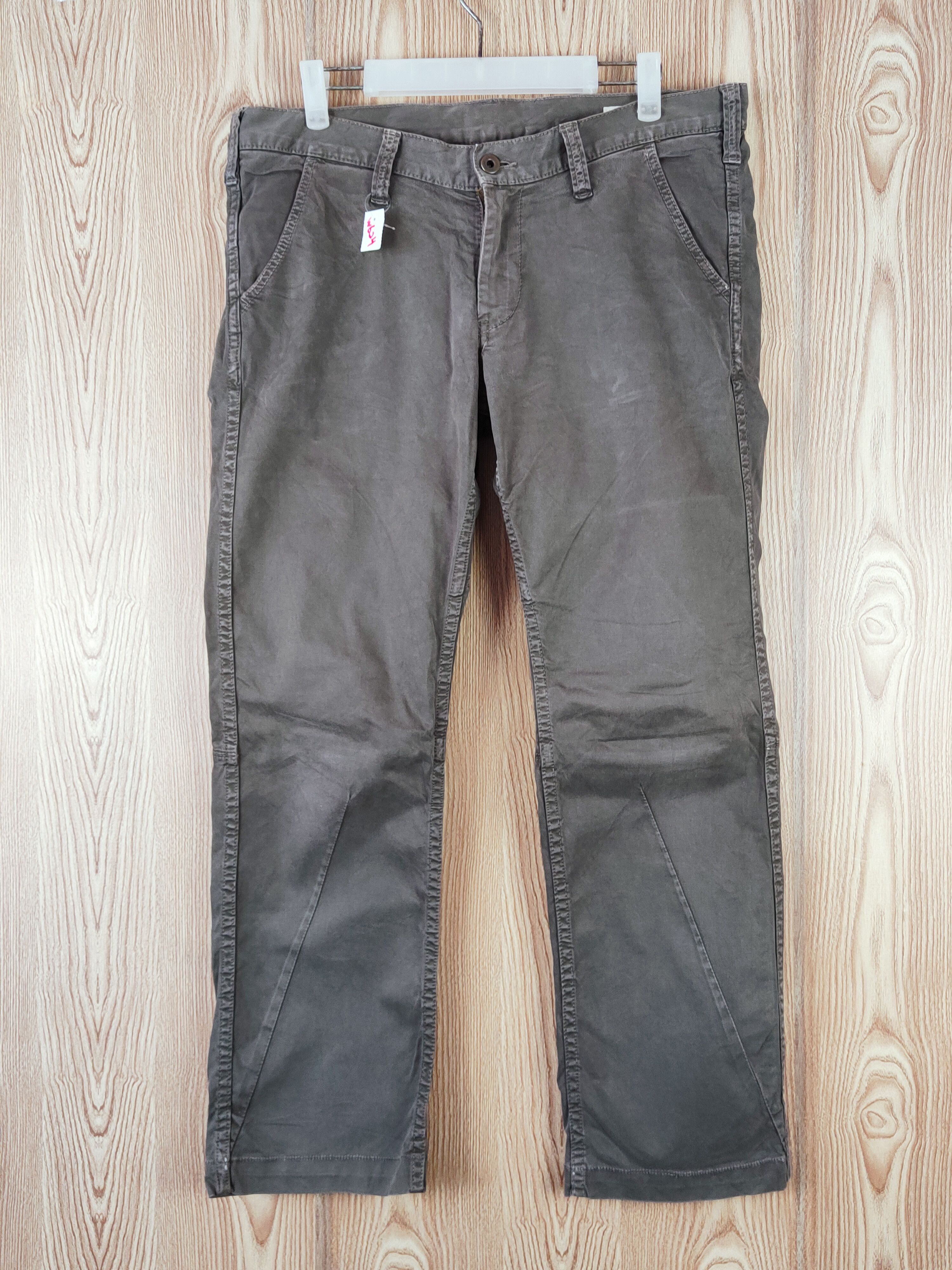 Quadro Dark Brown Multipocket Casual Pants #W624