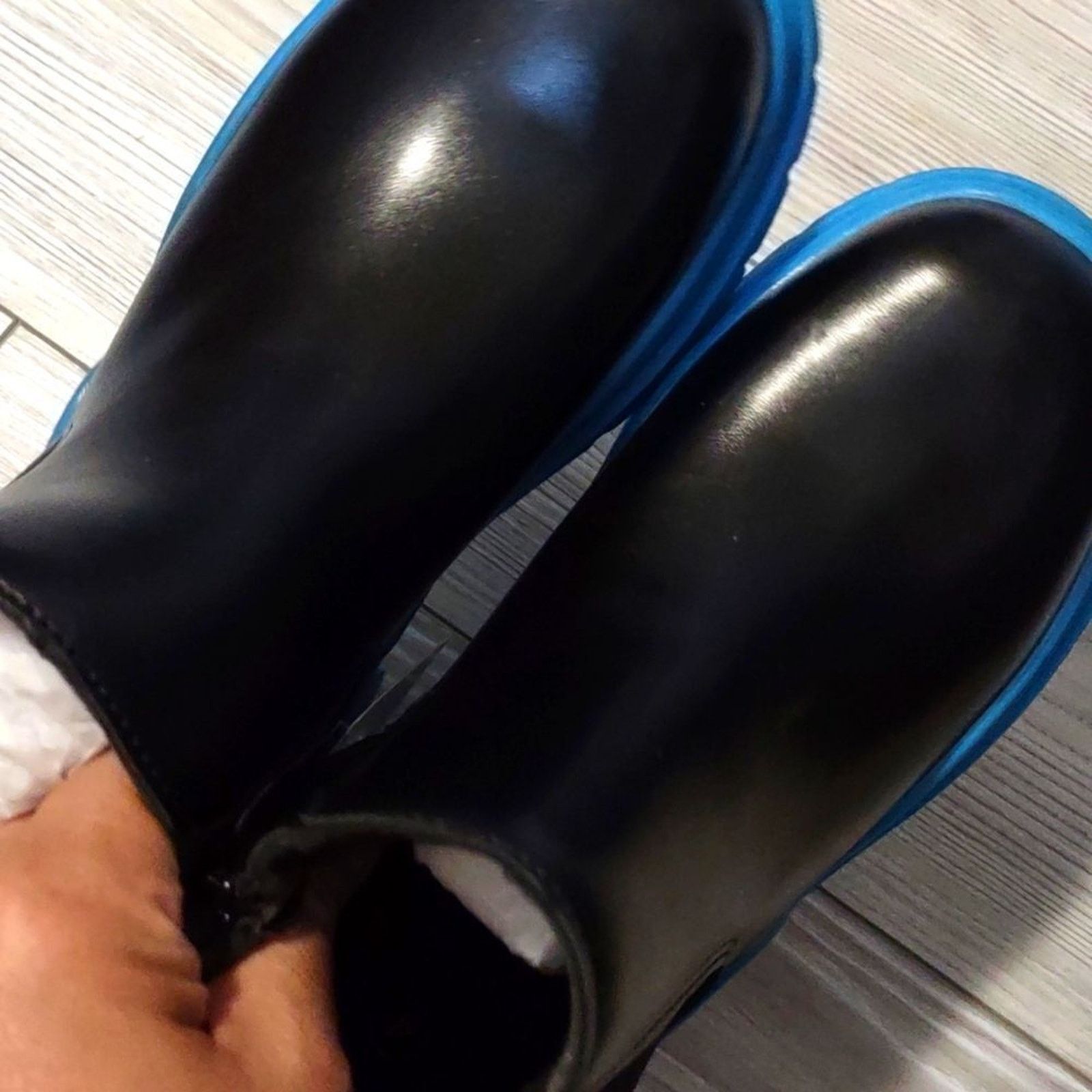 Other (28-3241) Hawkwell Girls Boys Patent Waterproof Boots Sz 4 Size US 4 / IT 34 - 9 Thumbnail