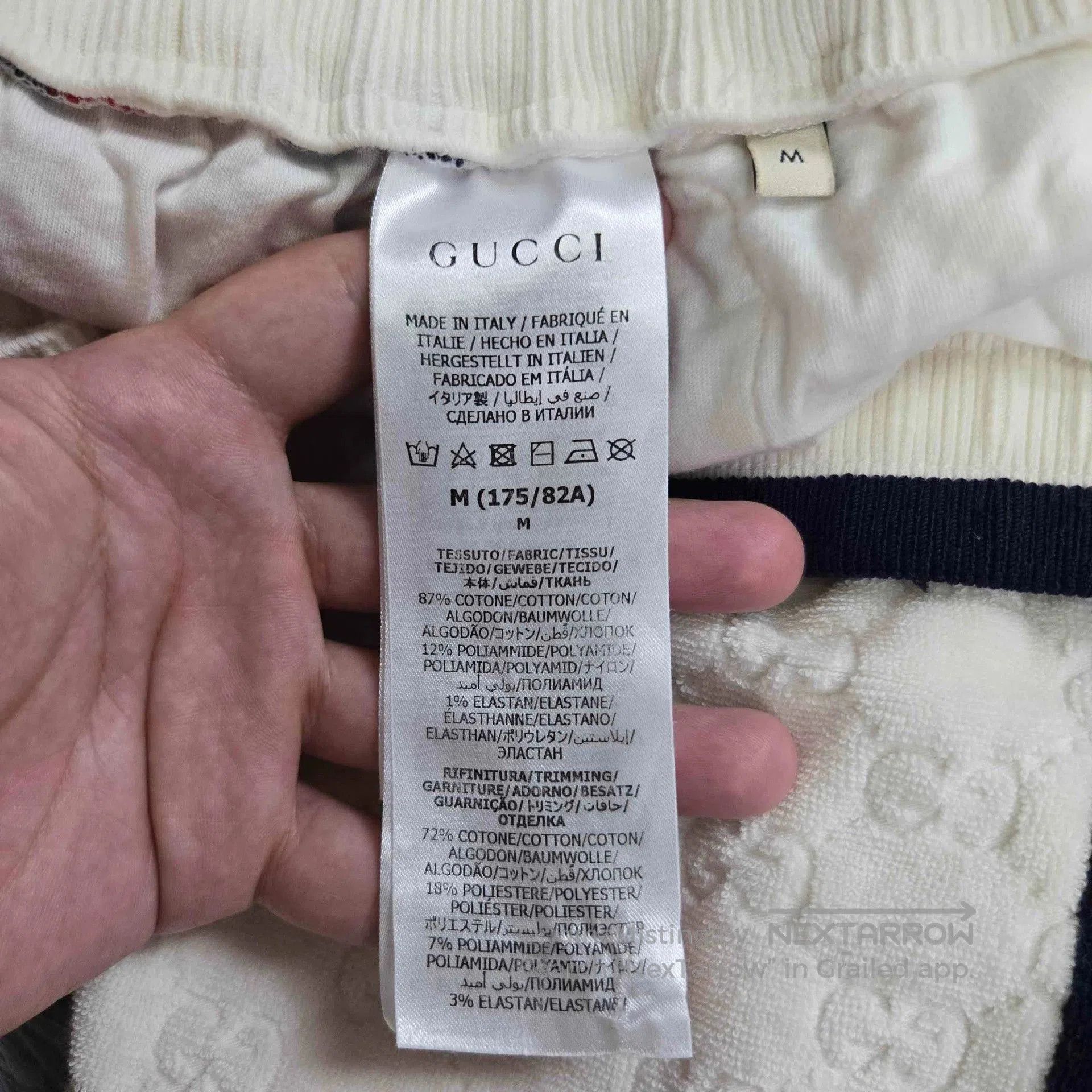 Gucci gucci gg pattern cotton shorts in white. Size US 27 - 3 Thumbnail