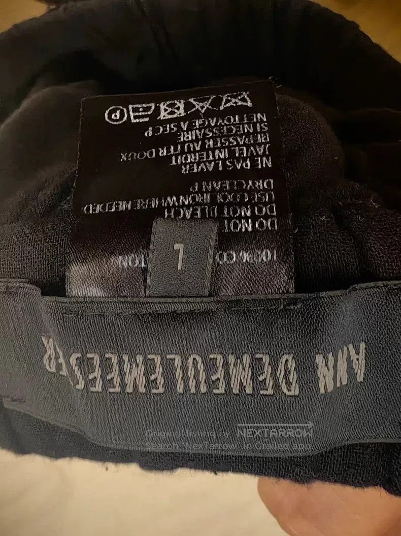 Ann Demeulemeester ANN DEMEULEMEESTER Black Patch Pocket Pants. Size US 38 / EU 54 - 4 Thumbnail