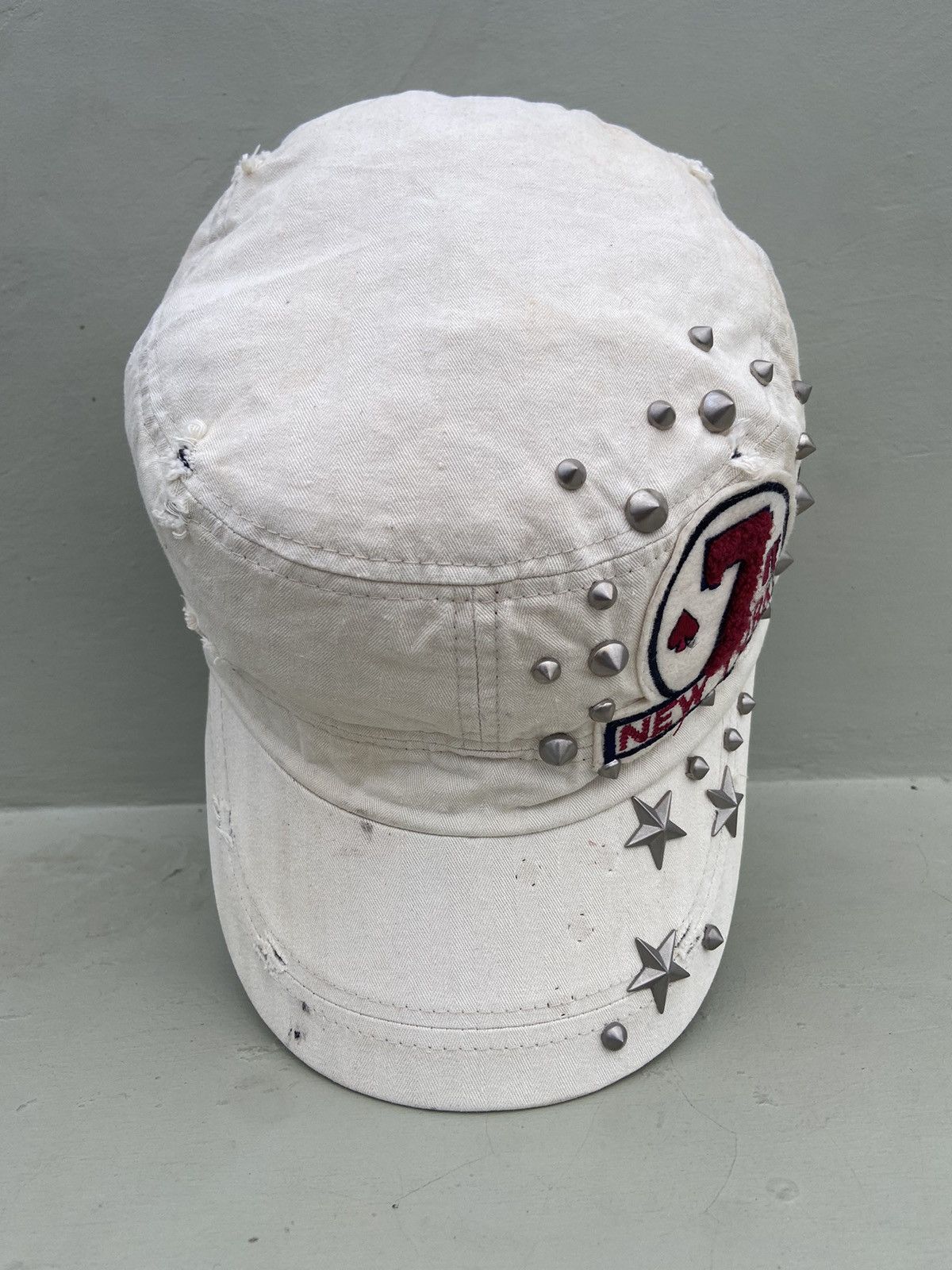 Hysteric Glamour × Japanese Brand × Vintage 2000s new York studded star ifsixwasnine patrol hat Size ONE SIZE - 3 Thumbnail