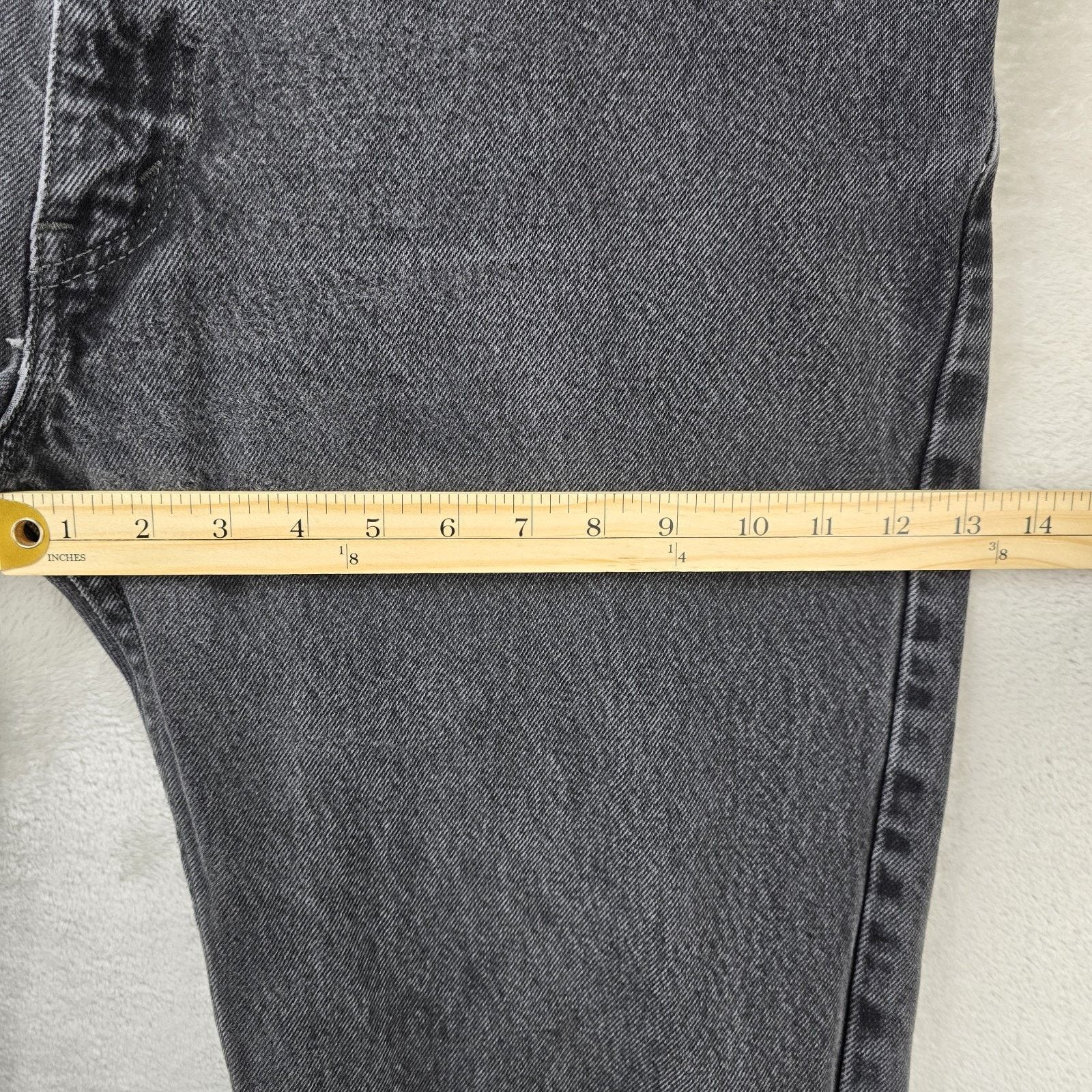 Levi's Levis 505 Mens Black Jeans 40x30 Black Straight Fit Denim Size US 40 / EU 56 - 15 Thumbnail
