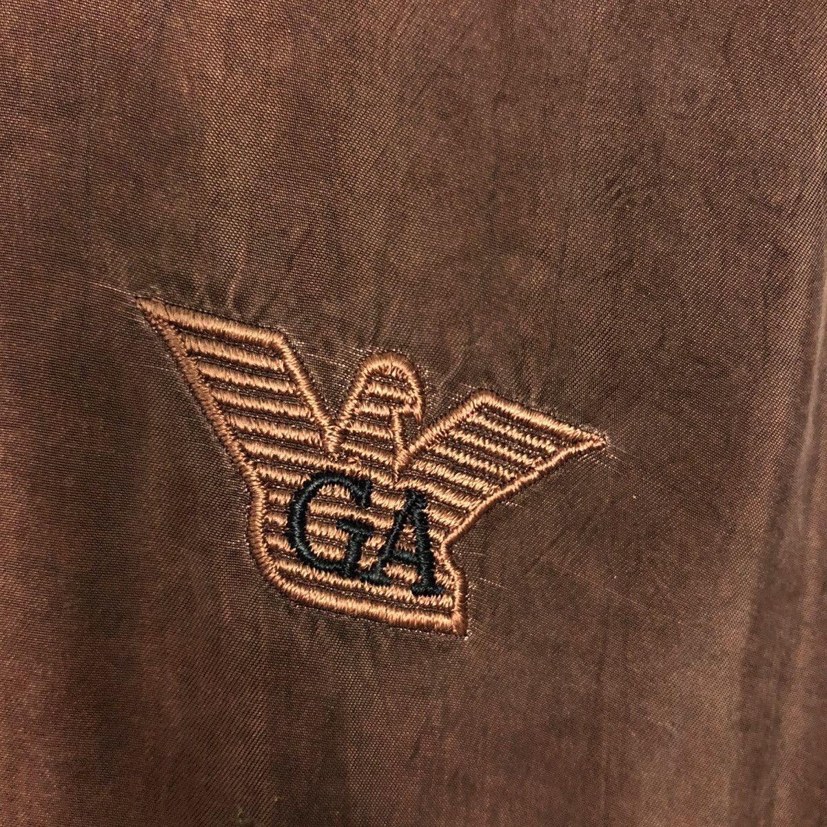 Giorgio Armani 🔥VINTAGE BOMBER JACKET GIRGIO ARMANI BIG LOGO EMBROIDERY Size US M / EU 48-50 / 2 - 21 Thumbnail