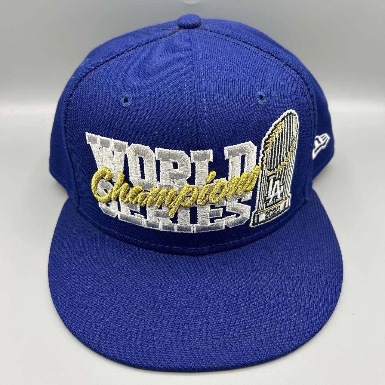 New Era Los Angeles LA Dodgers Hat Men 7 5/8 Blue MLB Fitted Cap Size ONE SIZE - 1 Thumbnail