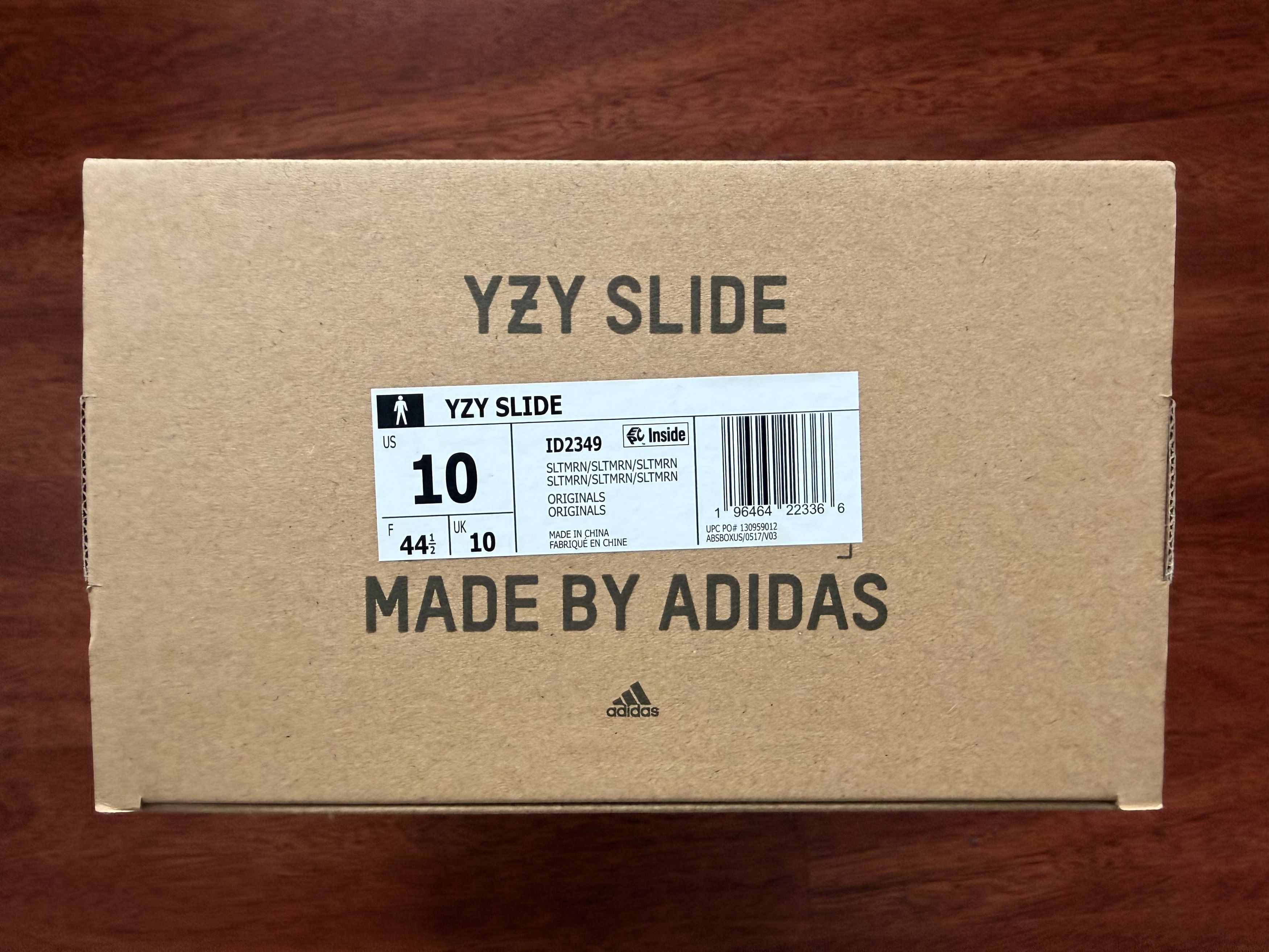 Yeezy ADIDAS YZY SLIDE SLTMRN/SLTMRN/SLTMRN Size US 10 / EU 43 - 4 Thumbnail