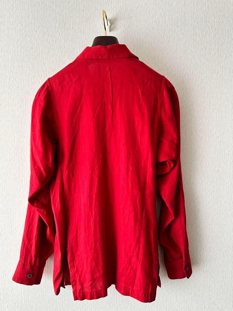 Issey Miyake ISSEY MIYAKE 1997AW Red Long Sleeve Shirt Size US M / EU 48-50 / 2 - 5 Thumbnail
