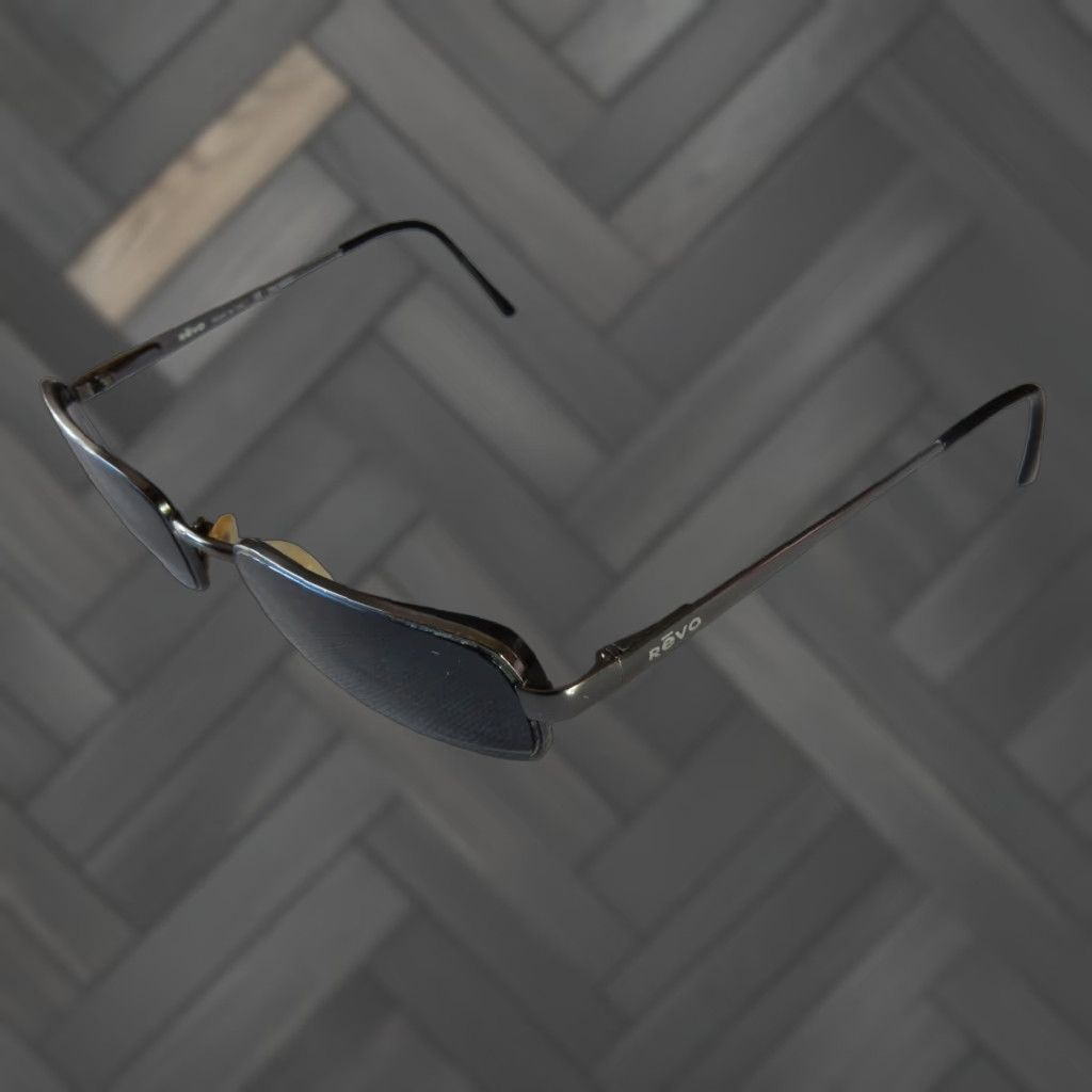 Vintage VINTAGE REVO Sunglasses Frames Only Men's Silver 55mm 18mm 135mm Prescription Size ONE SIZE - 1 Thumbnail