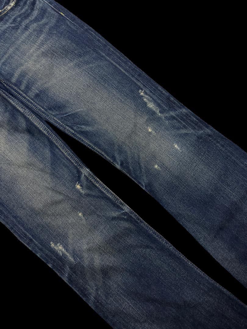 Japanese Brand FLARED Blue Blue Japanese Rusty Mudwash Distressed Grunge Size US 28 / EU 44 - 7 Thumbnail