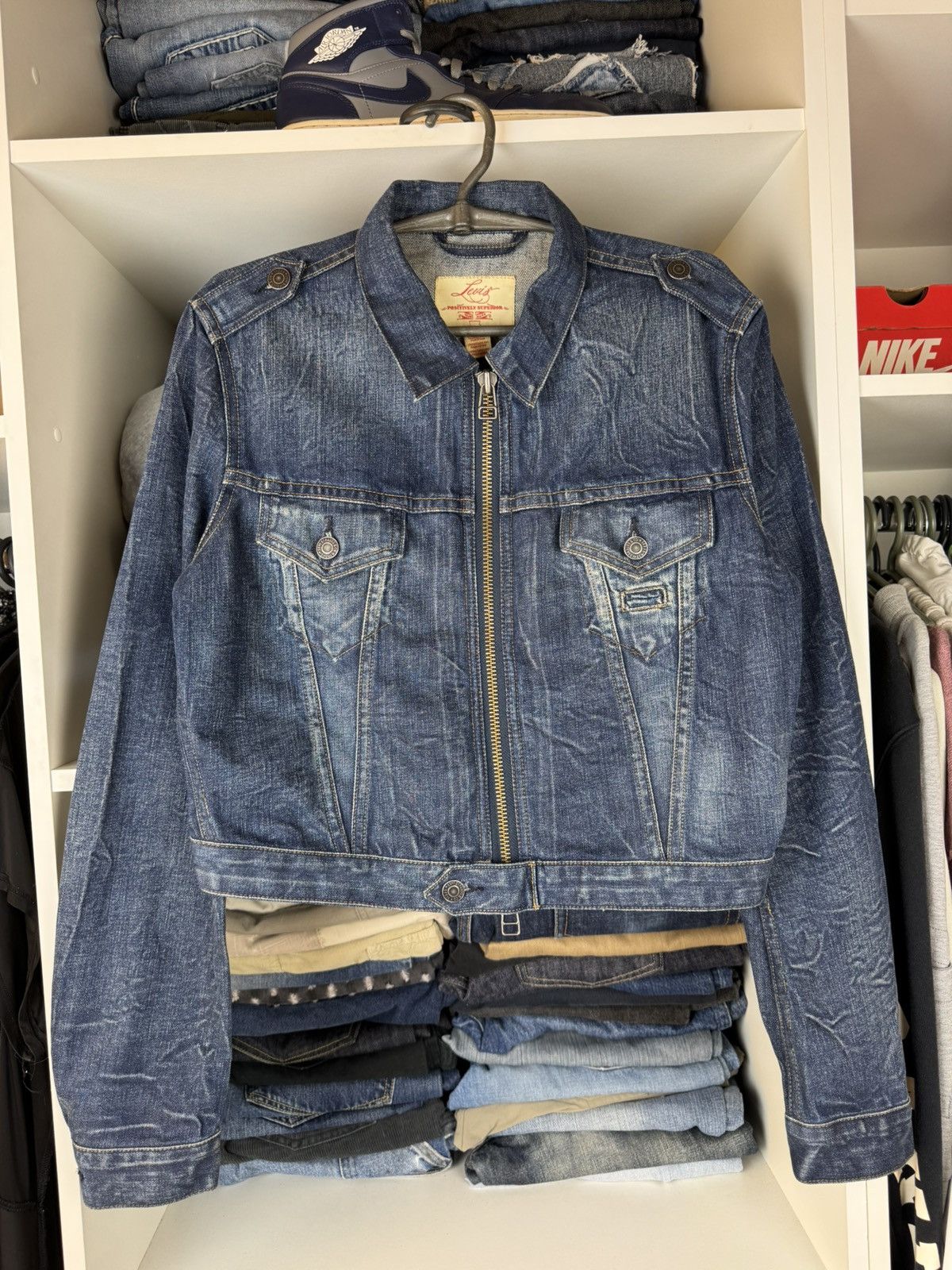 Levi's Levis Positively Superior Womens Denim Jacket Size L / US 10 / IT 46 - 1 Thumbnail
