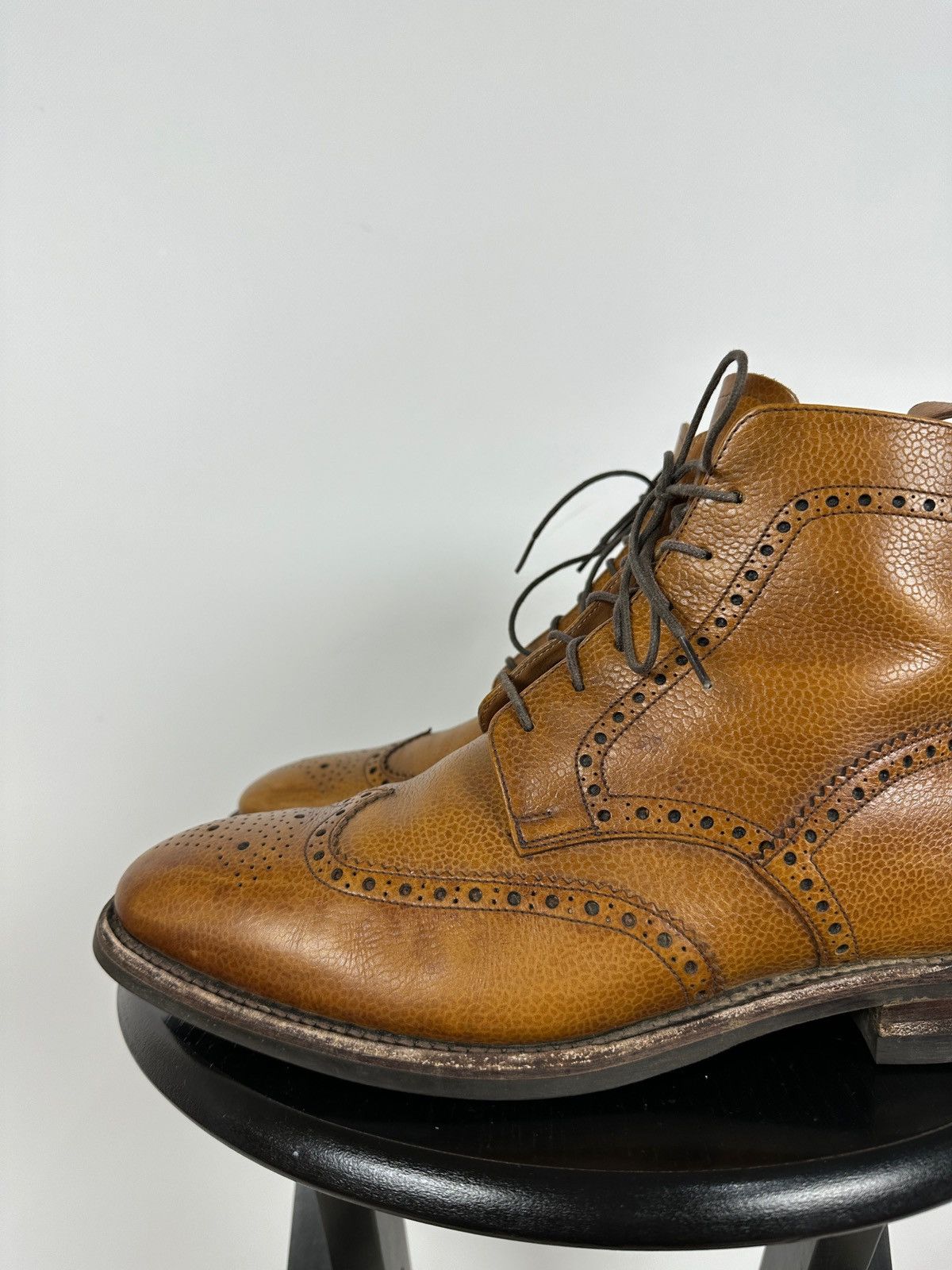 Loake Loake George Brown Leather Derby Brogue Boots Shoes Size US 10 / EU 43 - 15 Thumbnail