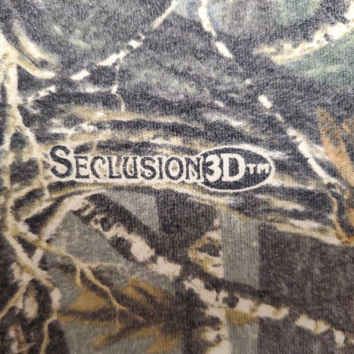 Vintage Vintage Cabelas Camouflage Shirt Mens XL Green Long Sleeve Camouflage Seclusion 3D Y2K Crew Neck Cotton Jersey Outdoor 2000s Mens Size US XL / EU 56 / 4 - 3 Thumbnail