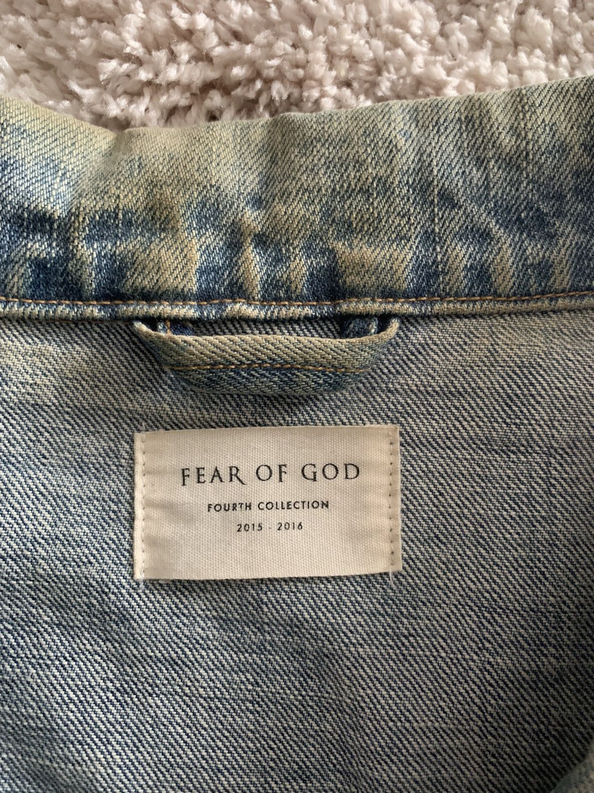 Fear of God Fear of God 4th Collection Denim Jacket Size US XL / EU 56 / 4 - 4 Thumbnail