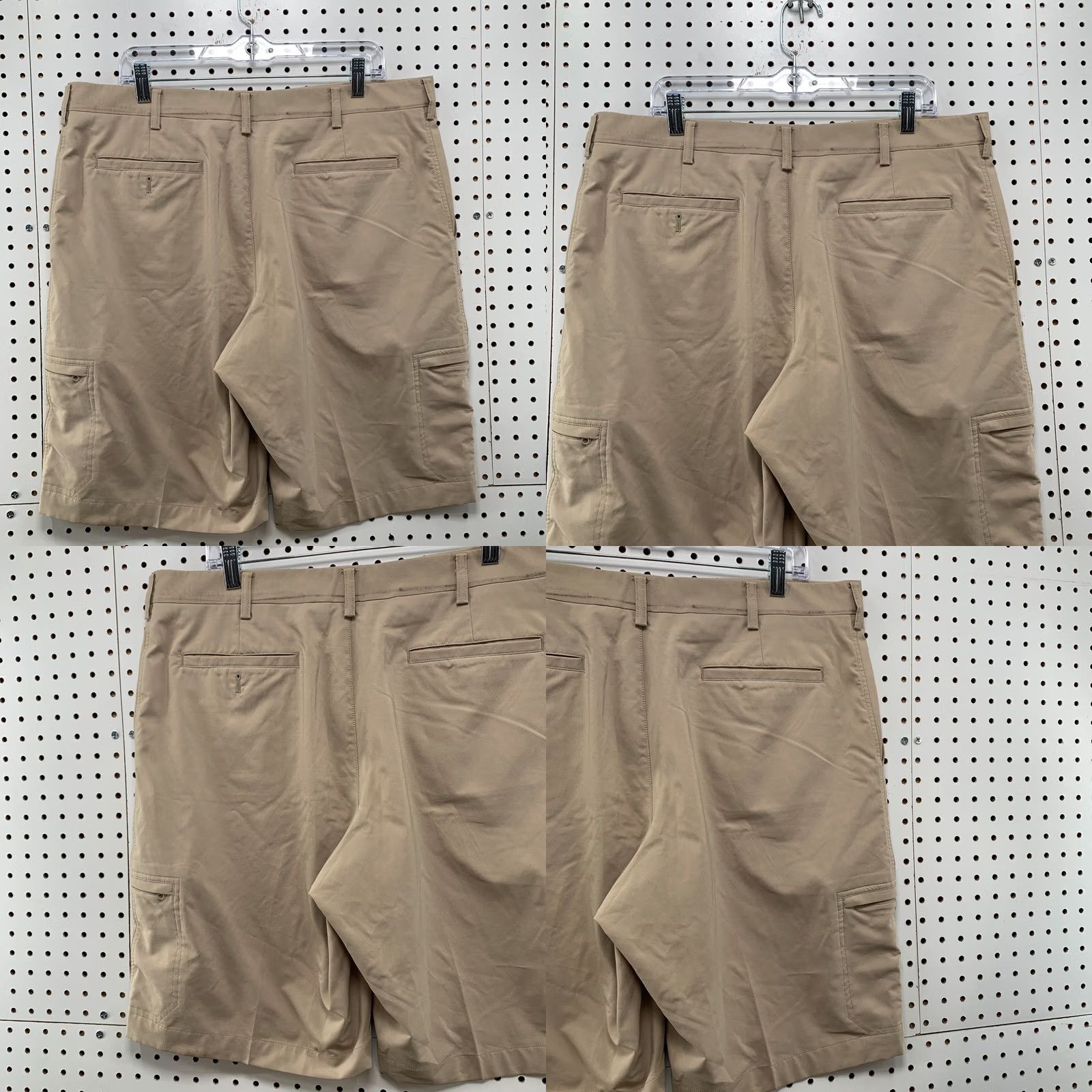 Nike Nike Shorts Mens 36x10 Brown Beige Khaki Casual FITS 36X10 Front Flat Front Chino Nike Mens Shorts Size US 36 / EU 52 - 8 Thumbnail